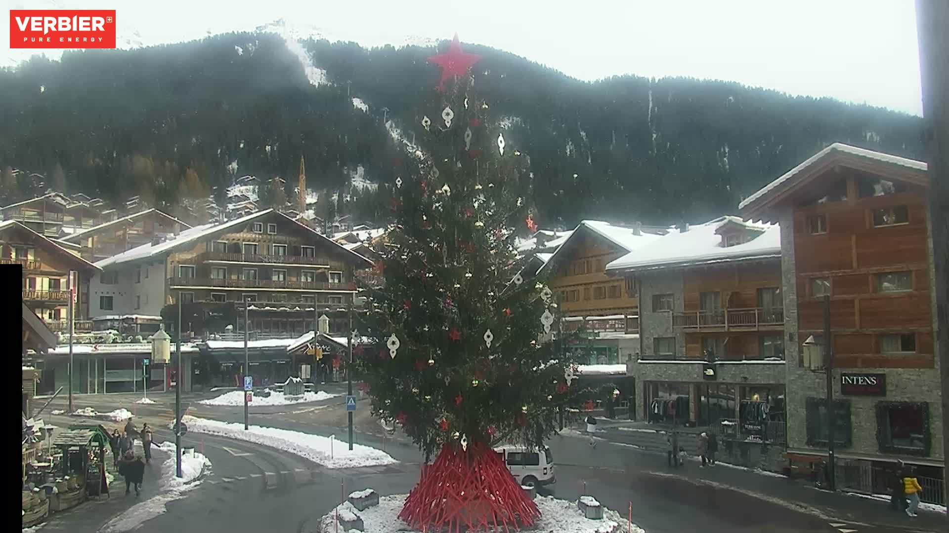 Verbier Ski Village  Center Live Cam - Val de Bagnes, Valais, Switzerland