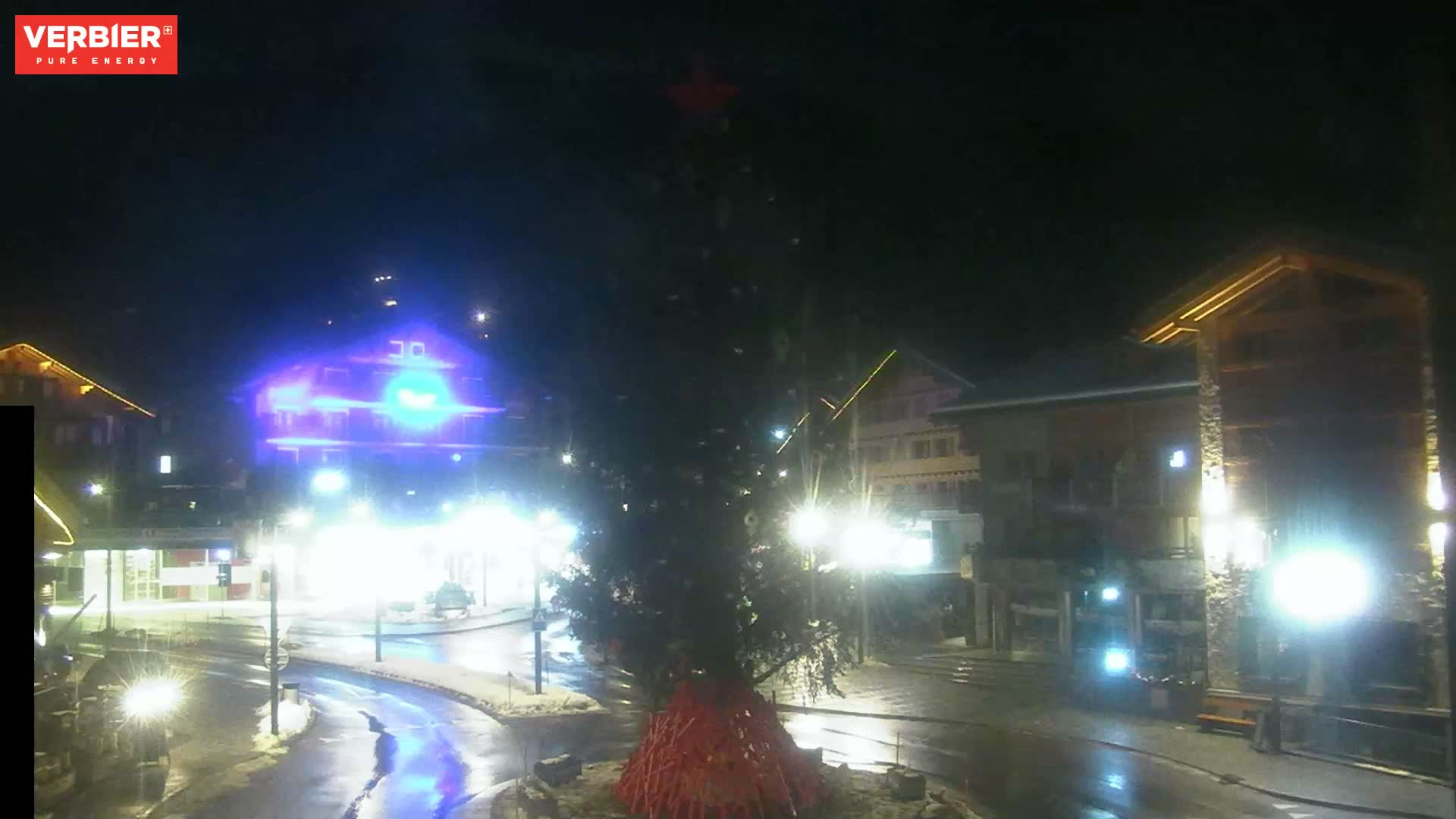 Verbier Ski Village  Center Live Cam - Val de Bagnes, Valais, Switzerland