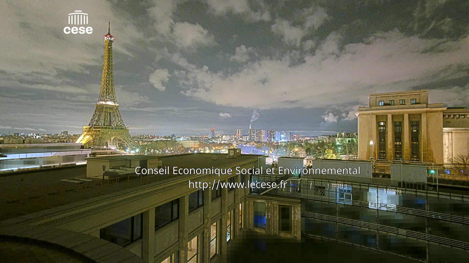 Paris, Eiffel Tower View from Palace of Jena (Palais d'Iena) Live Cam -  Paris, Métropole du Grand Paris,  Île-de-France, France