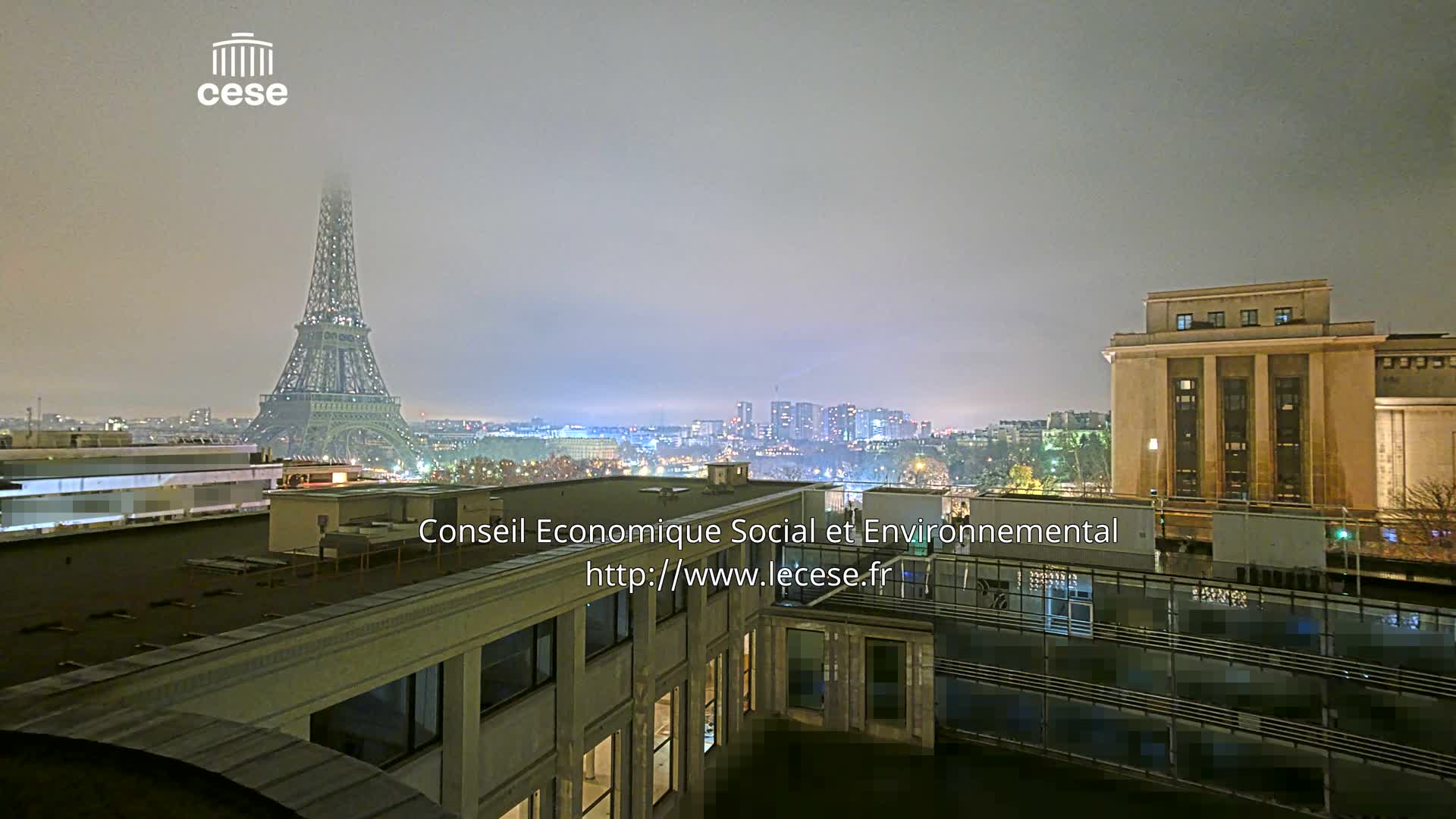 Paris, Eiffel Tower View from Palace of Jena (Palais d'Iena) Live Cam -  Paris, Métropole du Grand Paris,  Île-de-France, France