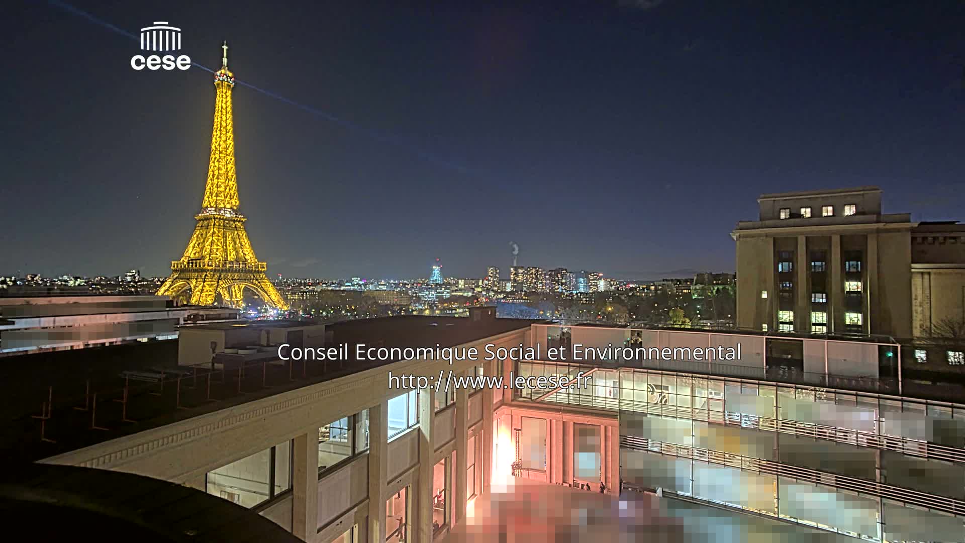Paris, Eiffel Tower View from Palace of Jena (Palais d'Iena) Live Cam -  Paris, Métropole du Grand Paris,  Île-de-France, France