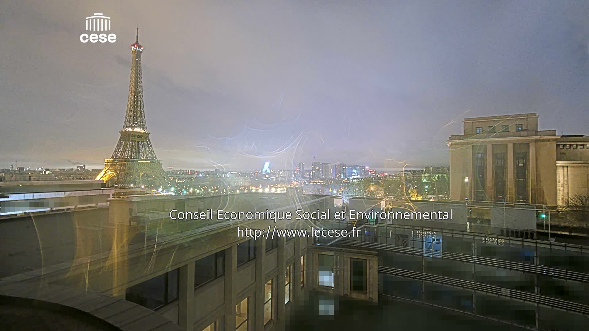 Paris, Eiffel Tower View from Palace of Jena (Palais d'Iena) Live Cam -  Paris, Métropole du Grand Paris,  Île-de-France, France