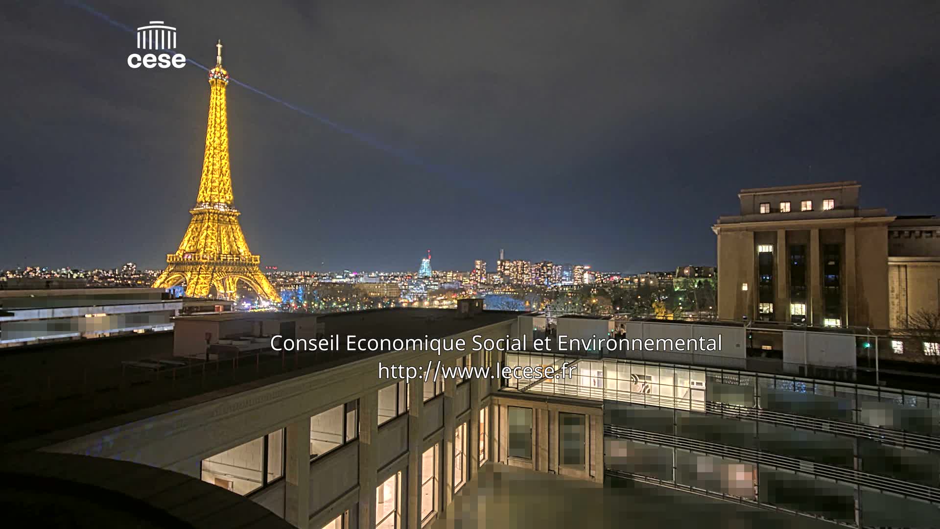 Paris, Eiffel Tower View from Palace of Jena (Palais d'Iena) Live Cam -  Paris, Métropole du Grand Paris,  Île-de-France, France