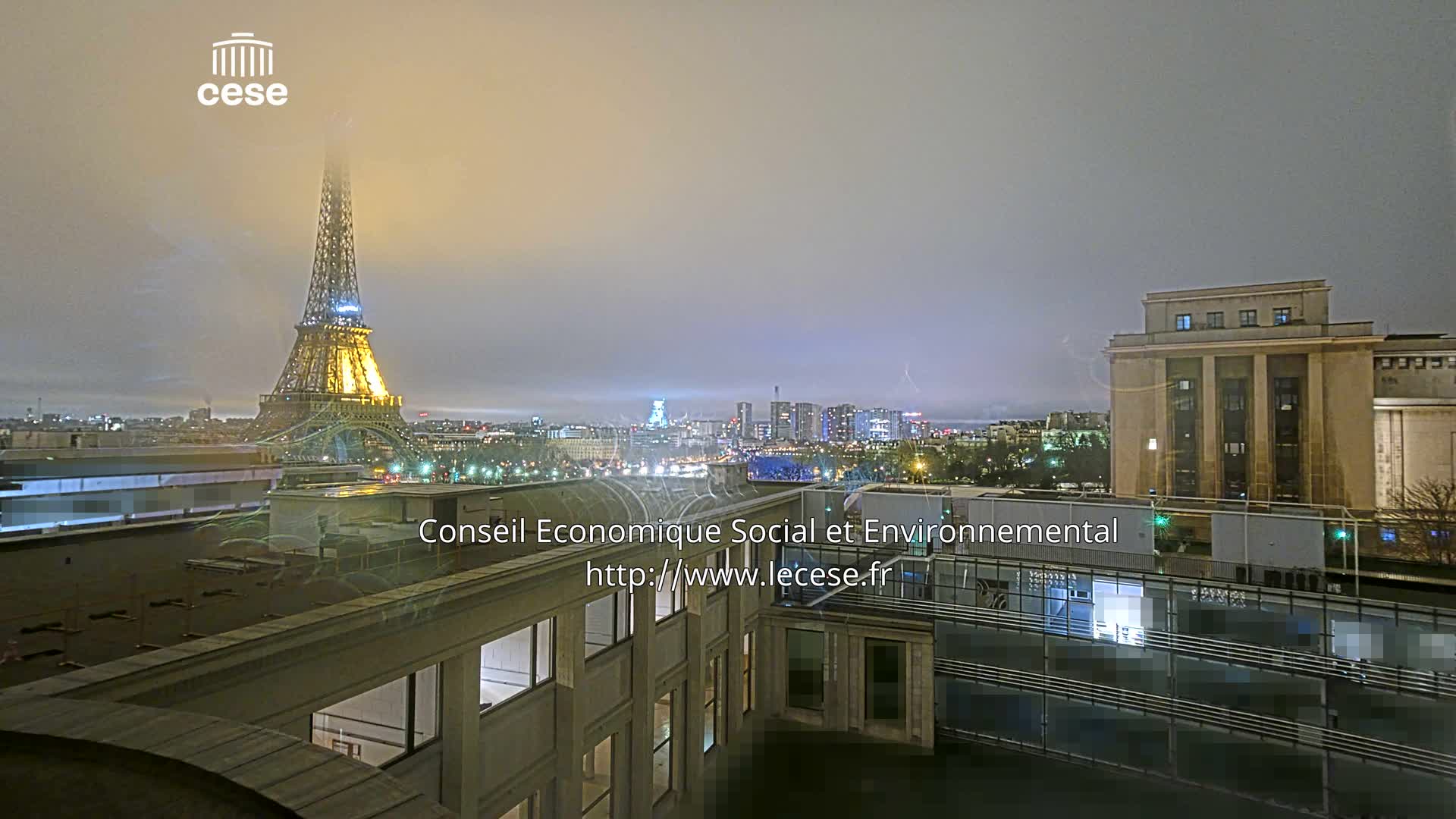 Paris, Eiffel Tower View from Palace of Jena (Palais d'Iena) Live Cam -  Paris, Métropole du Grand Paris,  Île-de-France, France