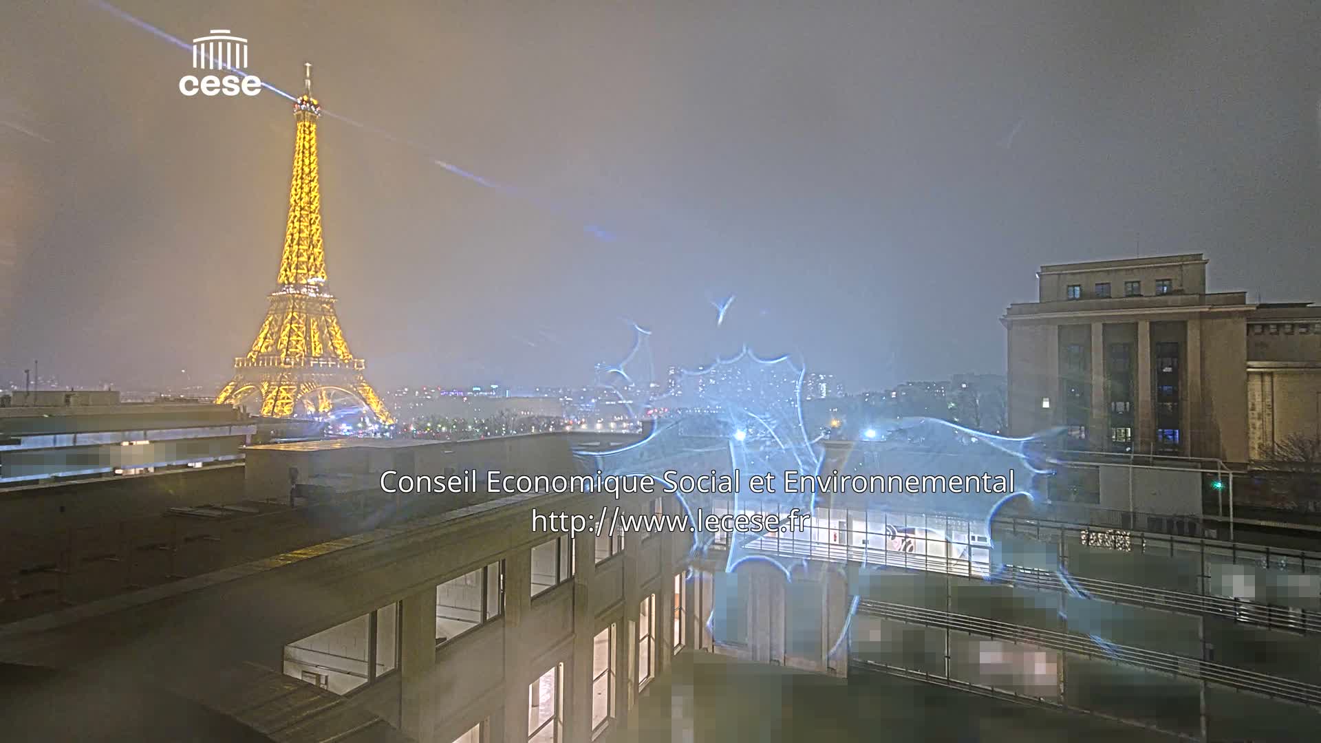 Paris, Eiffel Tower View from Palace of Jena (Palais d'Iena) Live Cam -  Paris, Métropole du Grand Paris,  Île-de-France, France