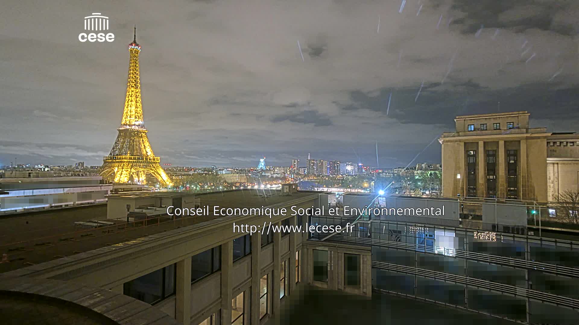 Paris, Eiffel Tower View from Palace of Jena (Palais d'Iena) Live Cam -  Paris, Métropole du Grand Paris,  Île-de-France, France