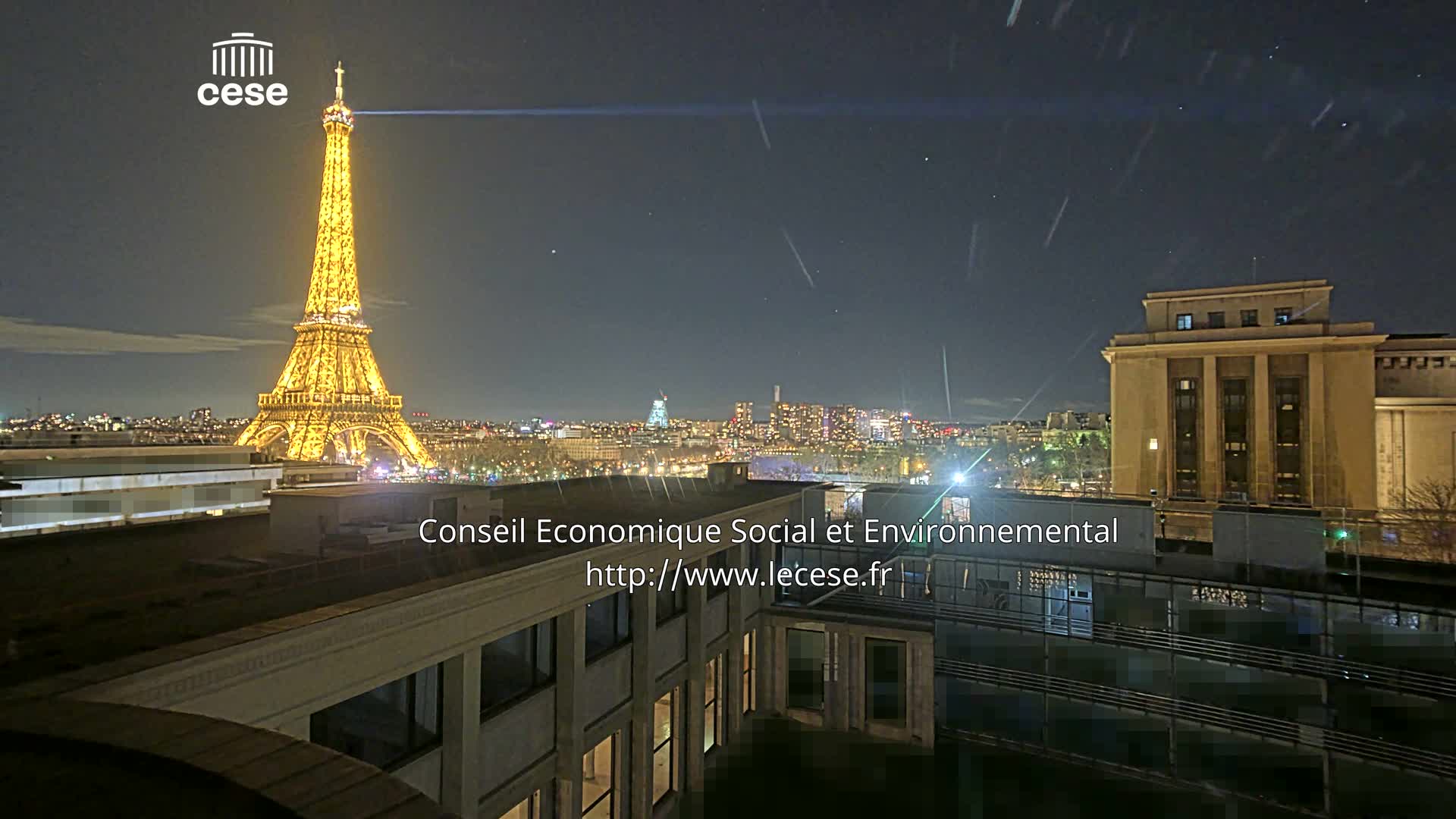Paris, Eiffel Tower View from Palace of Jena (Palais d'Iena) Live Cam -  Paris, Métropole du Grand Paris,  Île-de-France, France