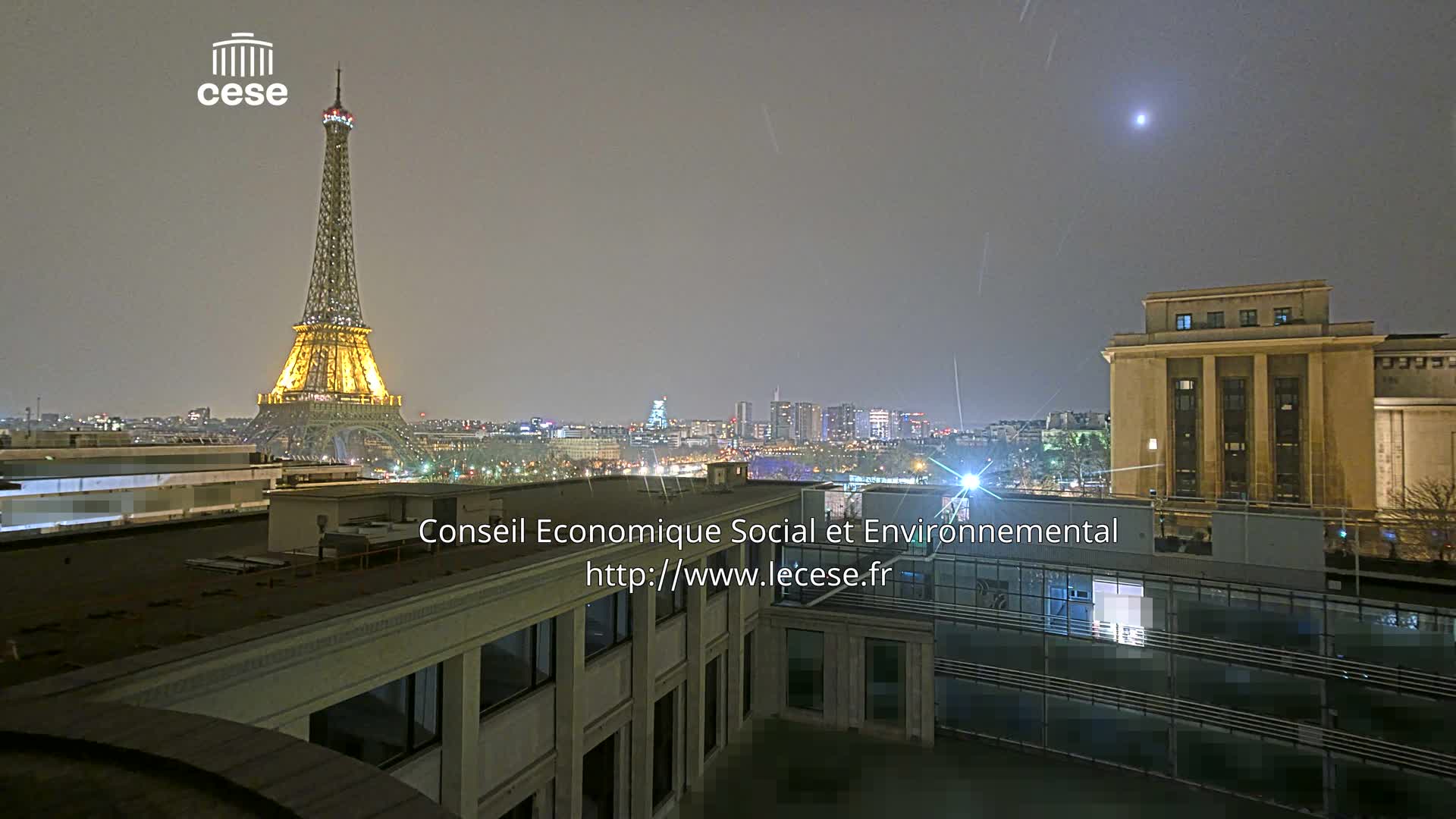 Paris, Eiffel Tower View from Palace of Jena (Palais d'Iena) Live Cam -  Paris, Métropole du Grand Paris,  Île-de-France, France