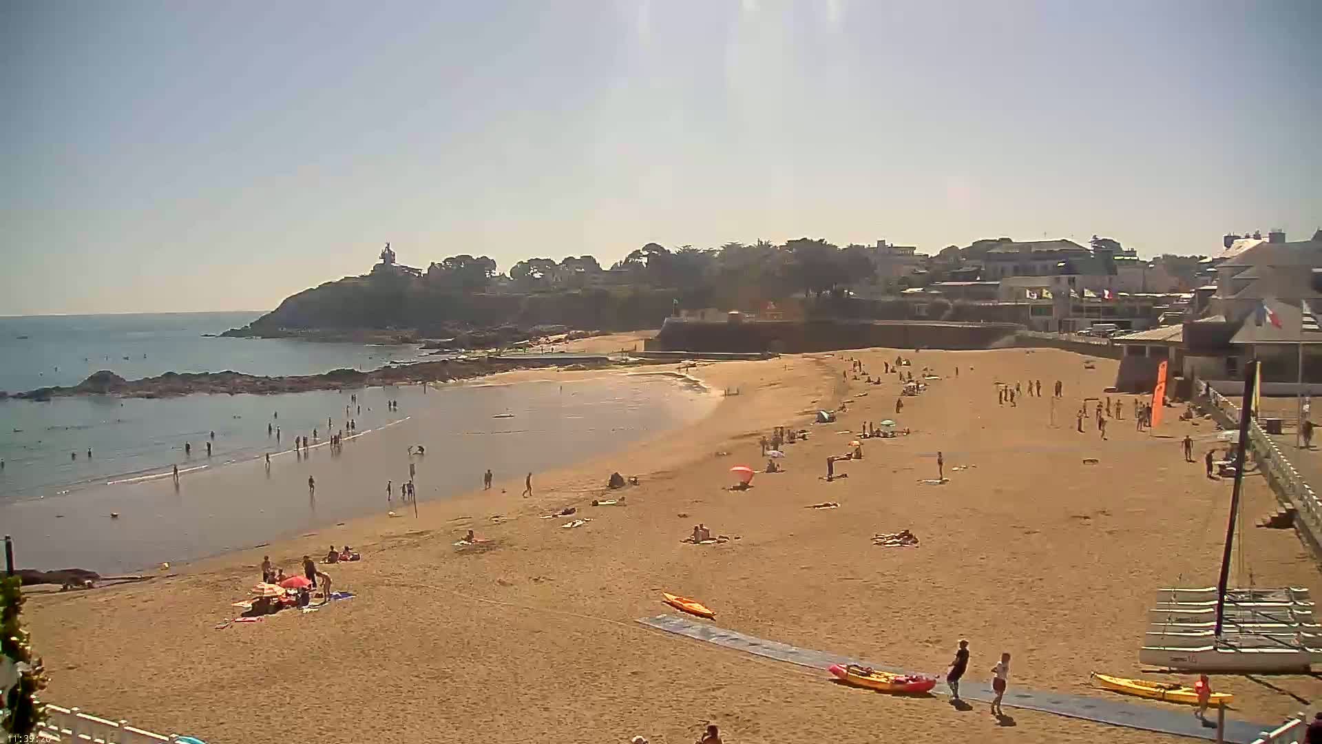 Saint-Quay-Portrieux Beach Live Cam - Saint-Breiuc, Cotes-d'Armor, Bretagne, France