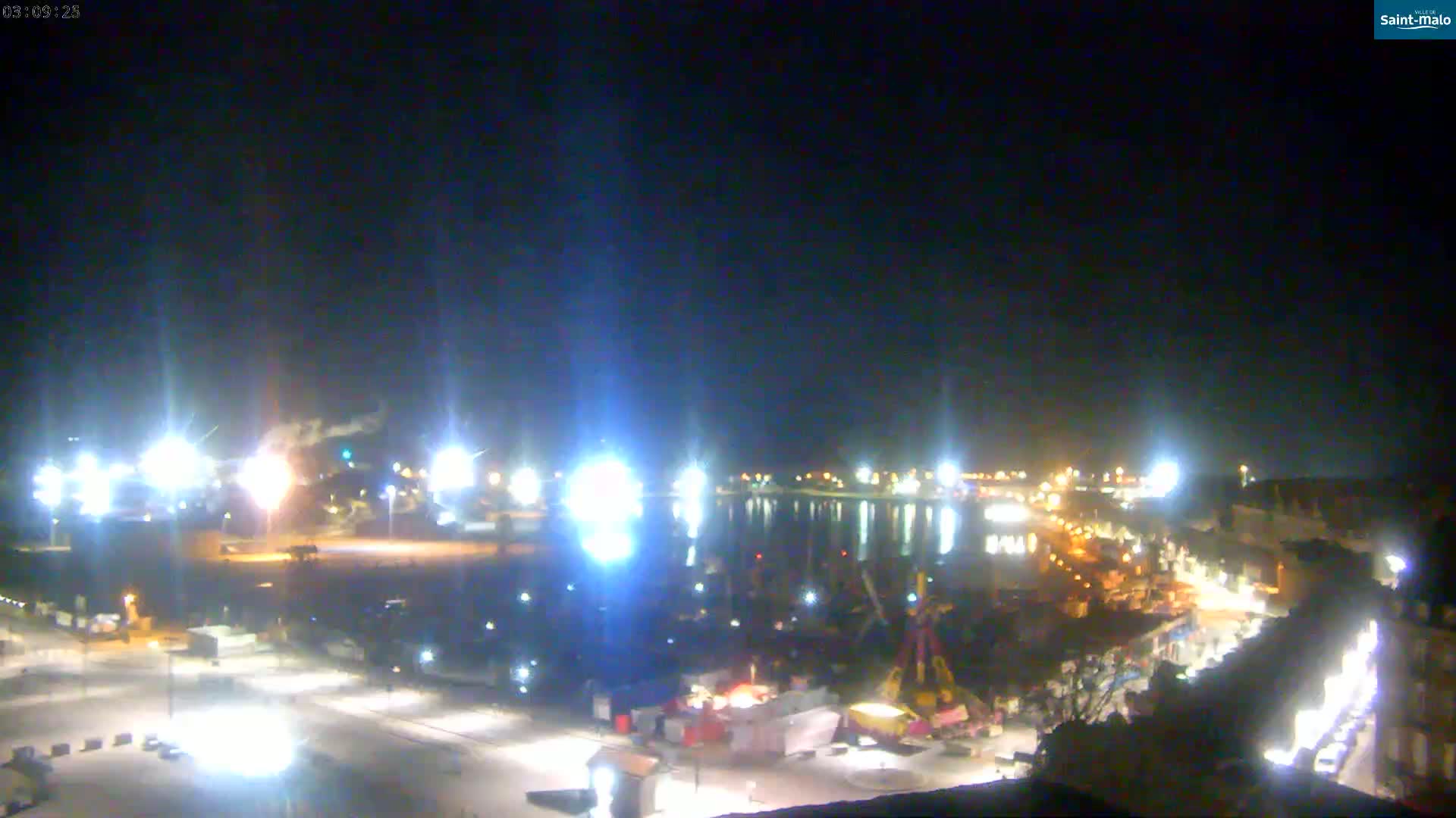 Saint-Malo City Skyline PTZ Live Cam - Saint-Malo, Ille-et-Vilaine, Bretagne, France