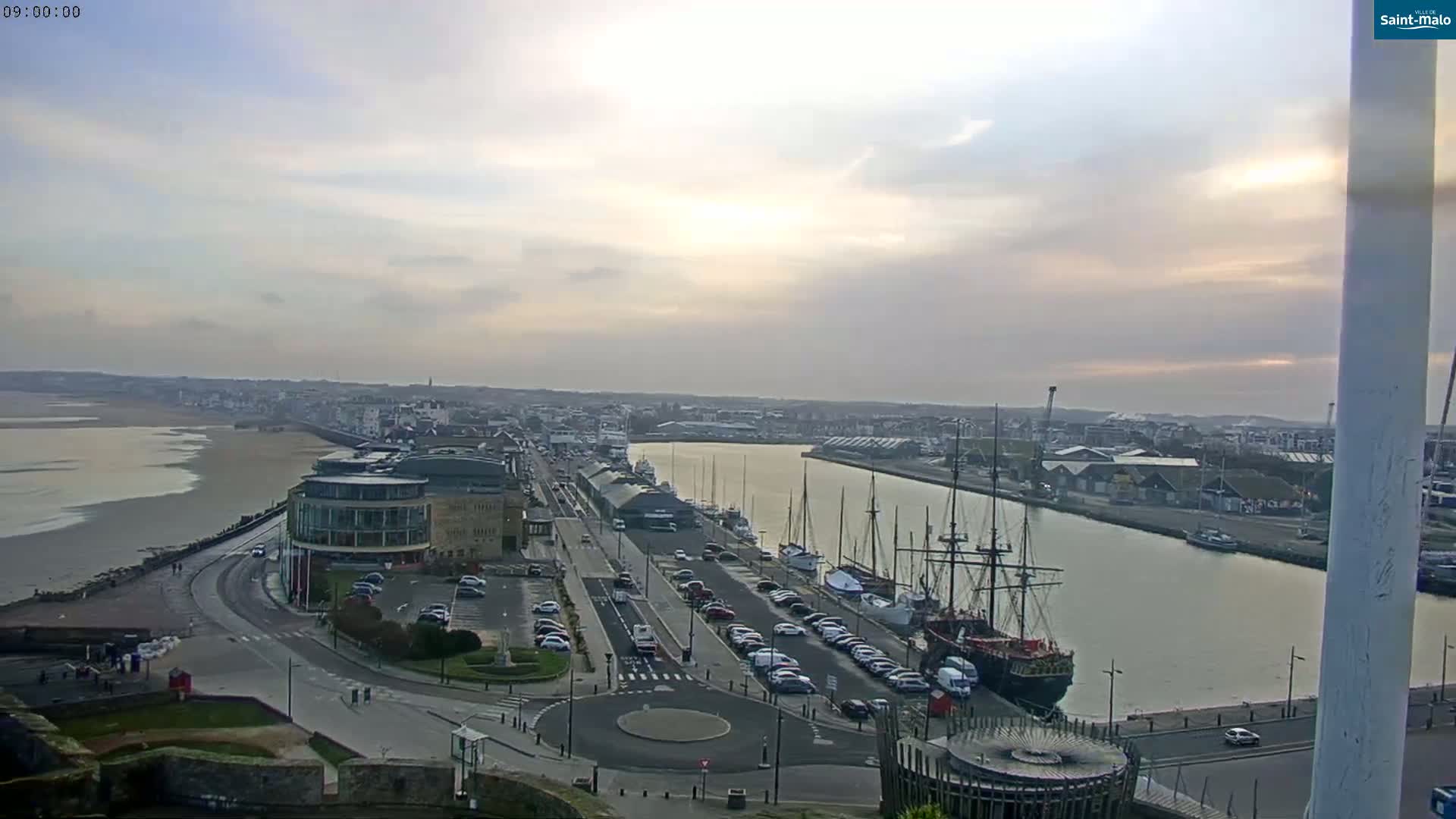 Saint-Malo City Skyline PTZ Live Cam - Saint-Malo, Ille-et-Vilaine, Bretagne, France