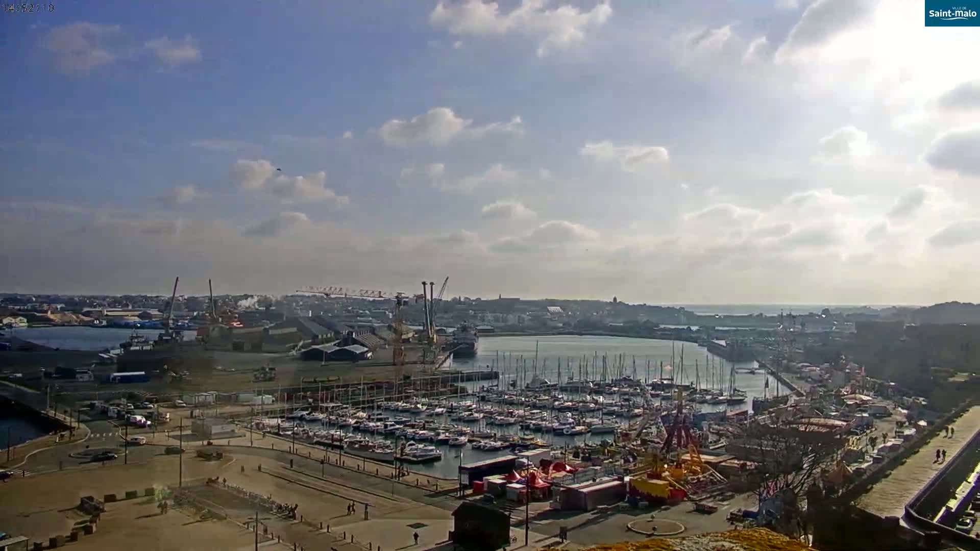 Saint-Malo City Skyline PTZ Live Cam - Saint-Malo, Ille-et-Vilaine, Bretagne, France