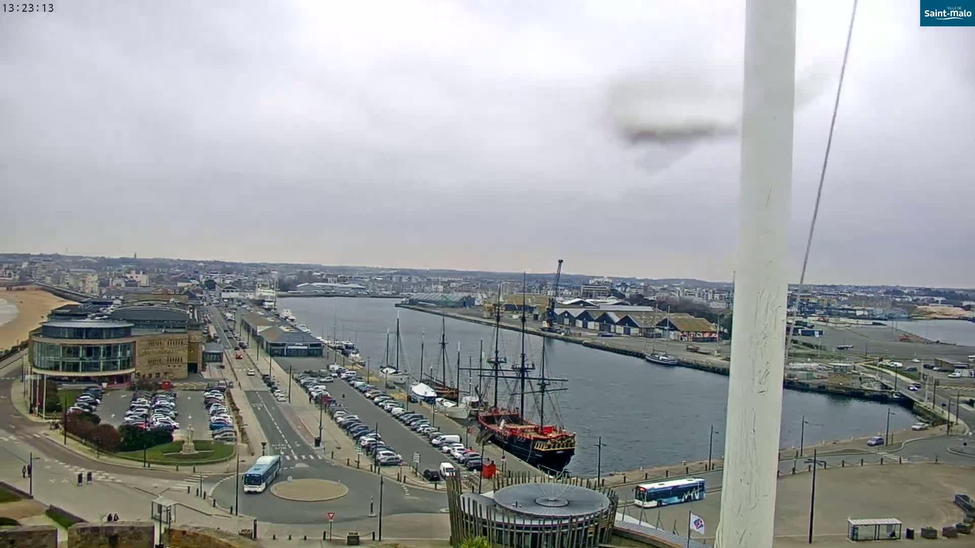 Saint-Malo City Skyline PTZ Live Cam - Saint-Malo, Ille-et-Vilaine, Bretagne, France