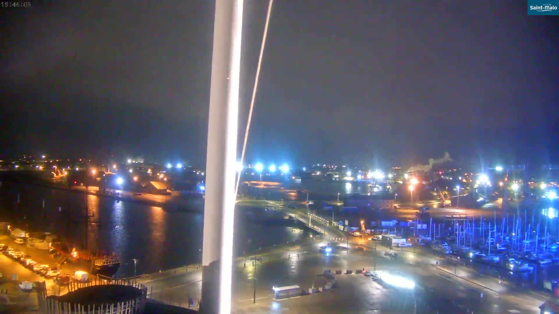 Saint-Malo City Skyline PTZ Live Cam - Saint-Malo, Ille-et-Vilaine, Bretagne, France