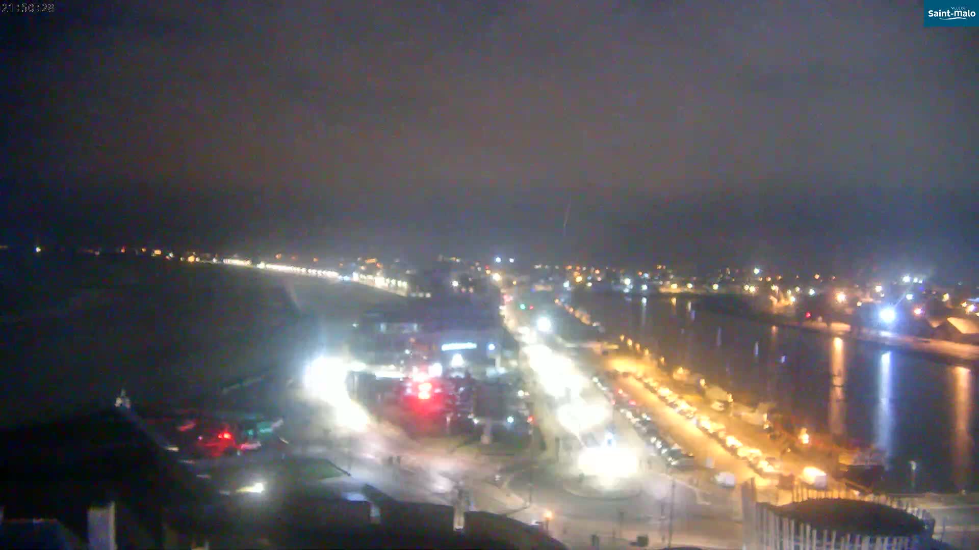 Saint-Malo City Skyline PTZ Live Cam - Saint-Malo, Ille-et-Vilaine, Bretagne, France