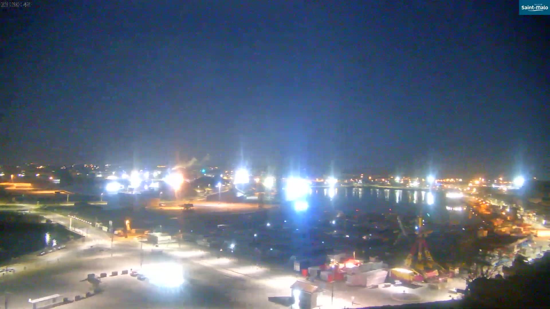 Saint-Malo City Skyline PTZ Live Cam - Saint-Malo, Ille-et-Vilaine, Bretagne, France