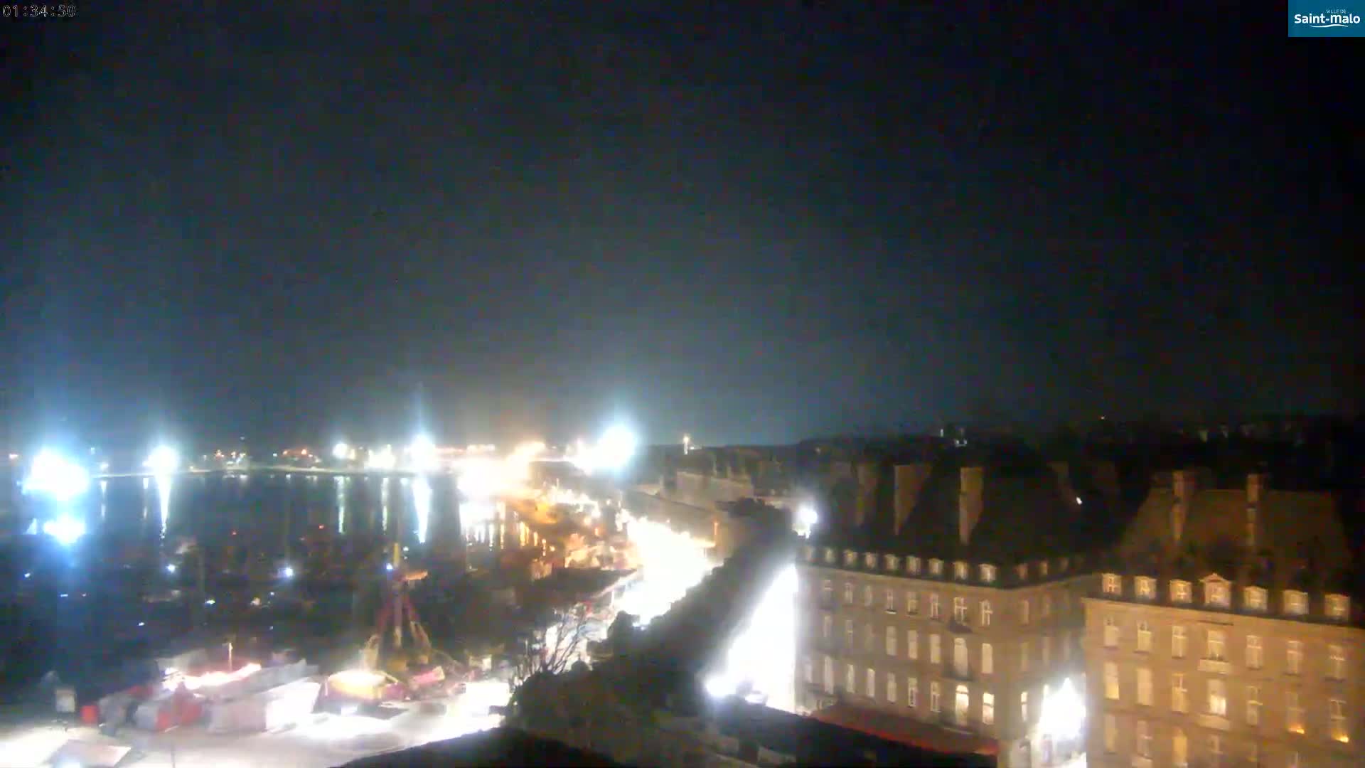 Saint-Malo City Skyline PTZ Live Cam - Saint-Malo, Ille-et-Vilaine, Bretagne, France