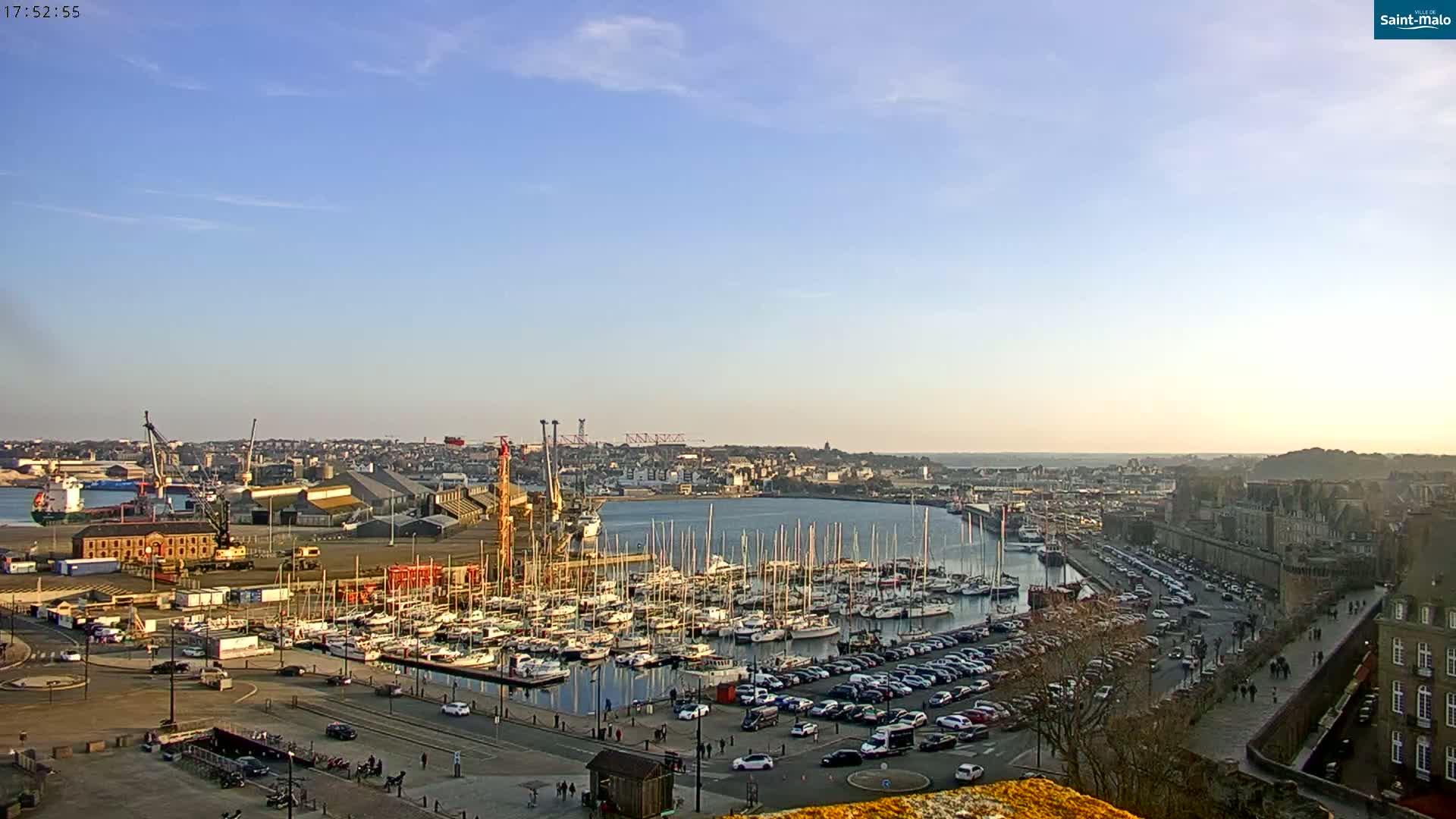 Saint-Malo City Skyline PTZ Live Cam - Saint-Malo, Ille-et-Vilaine, Bretagne, France