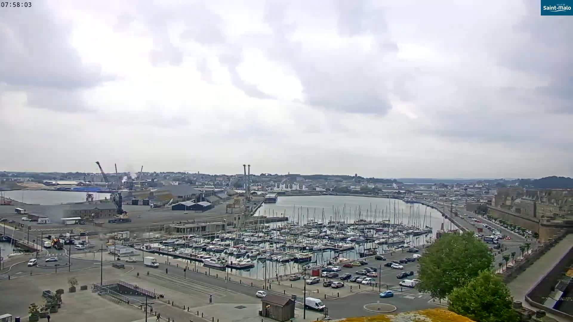 Saint-Malo City Skyline PTZ Live Cam - Saint-Malo, Ille-et-Vilaine, Bretagne, France