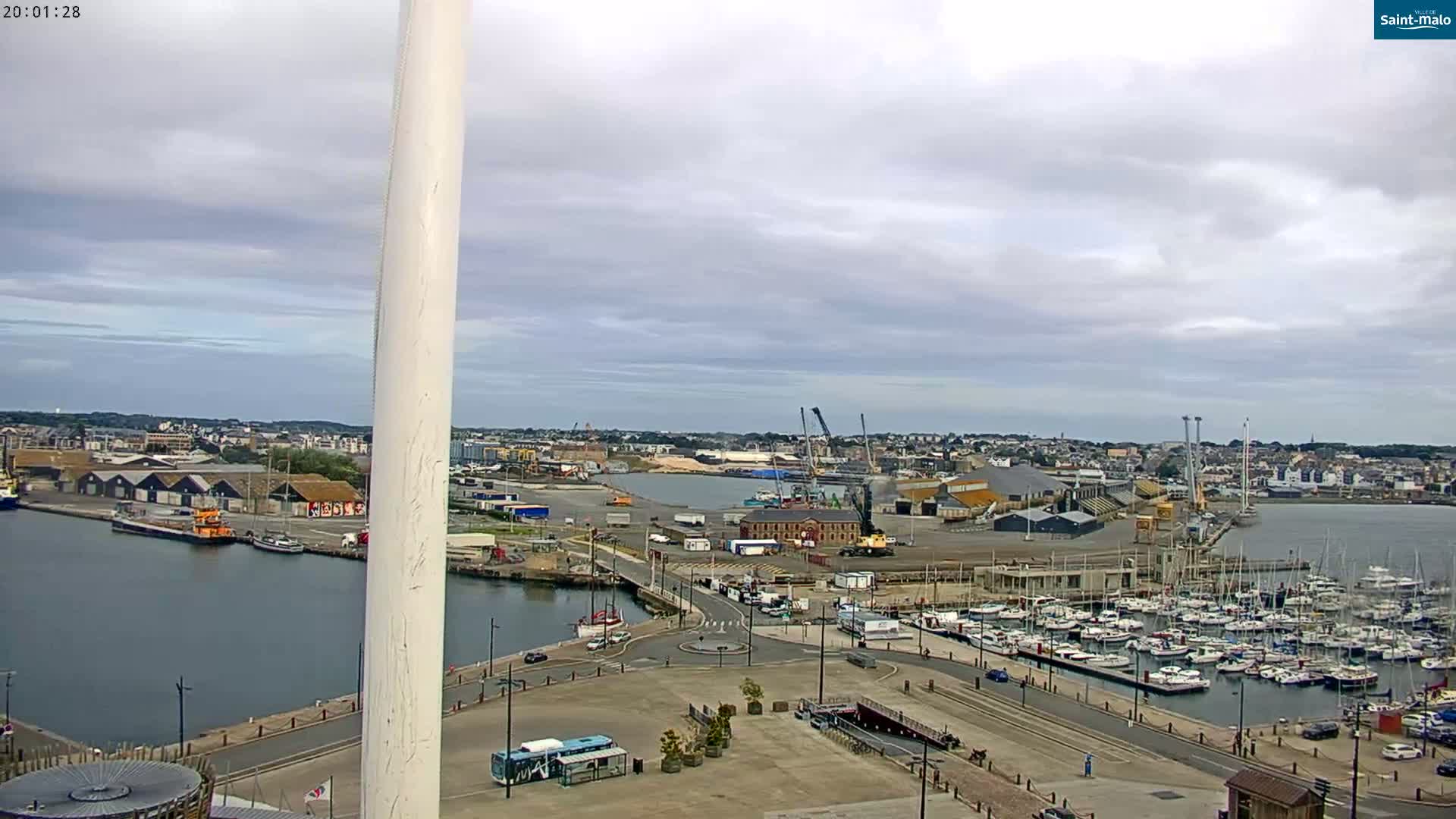 Saint-Malo City Skyline PTZ Live Cam - Saint-Malo, Ille-et-Vilaine, Bretagne, France
