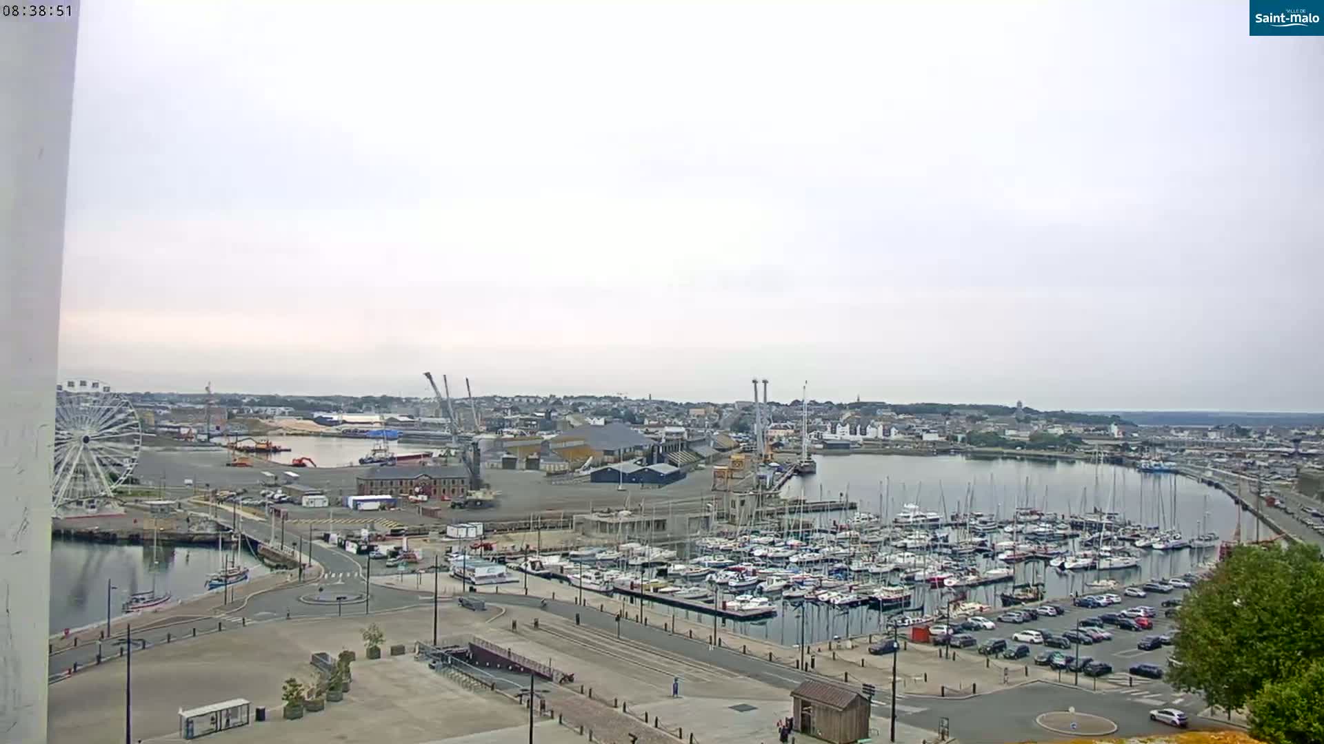 Saint-Malo City Skyline PTZ Live Cam - Saint-Malo, Ille-et-Vilaine, Bretagne, France