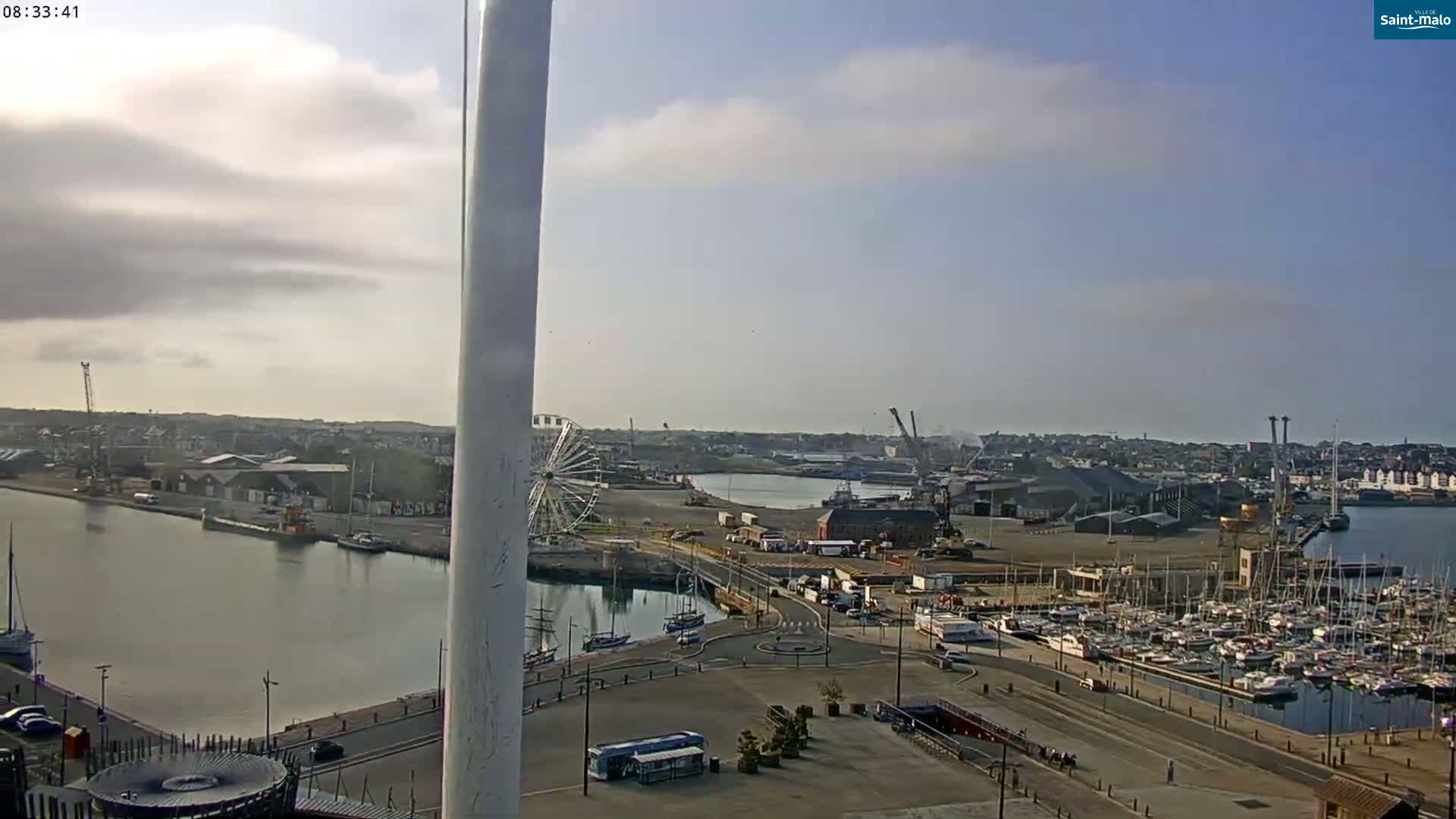 Saint-Malo City Skyline PTZ Live Cam - Saint-Malo, Ille-et-Vilaine, Bretagne, France