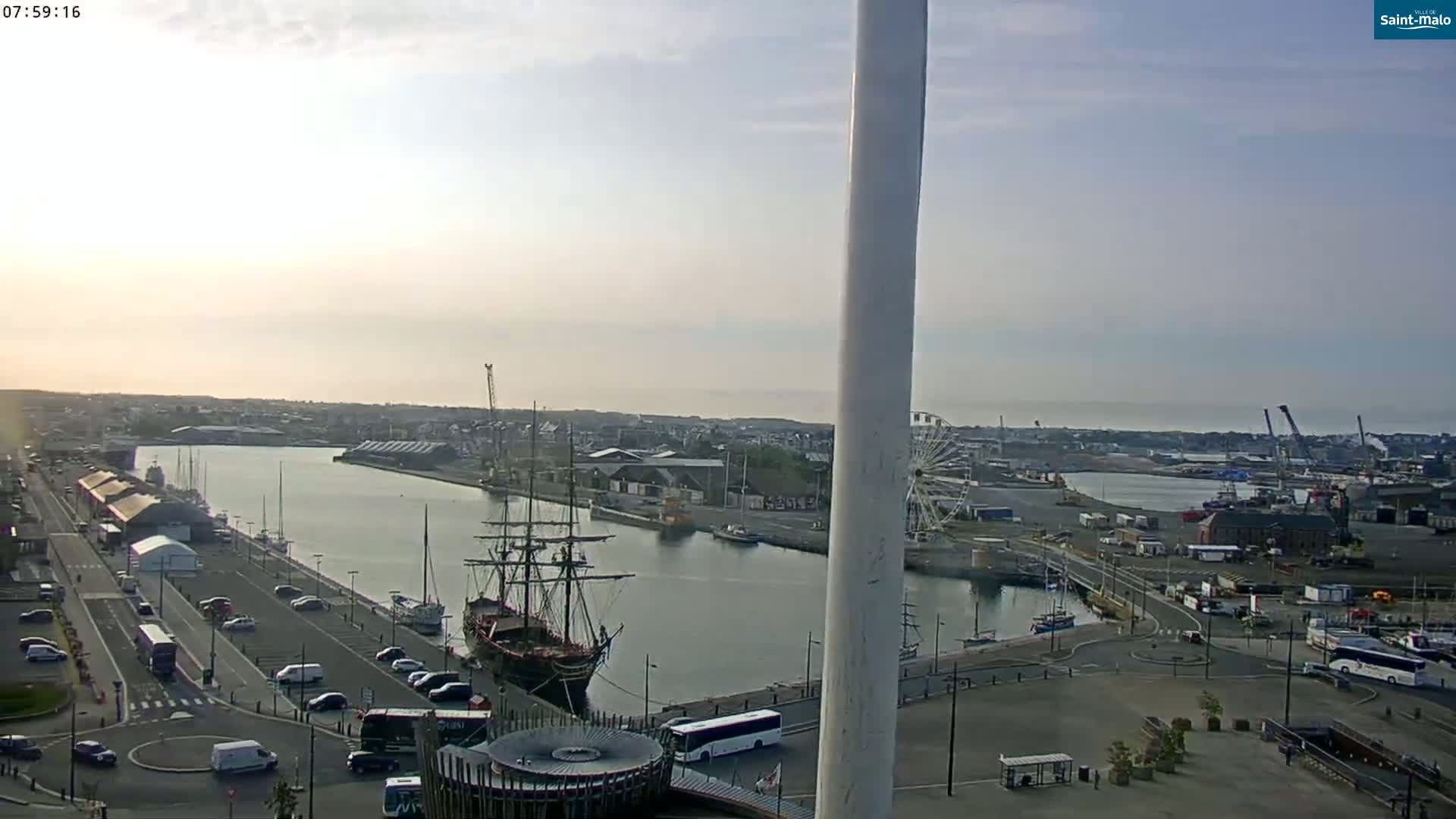 Saint-Malo City Skyline PTZ Live Cam - Saint-Malo, Ille-et-Vilaine, Bretagne, France