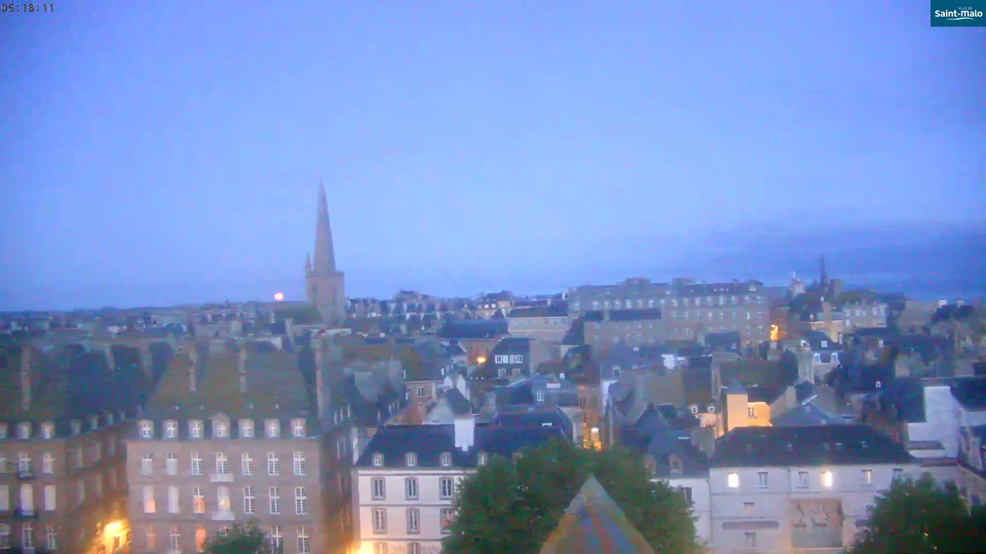 Saint-Malo City Skyline PTZ Live Cam - Saint-Malo, Ille-et-Vilaine, Bretagne, France