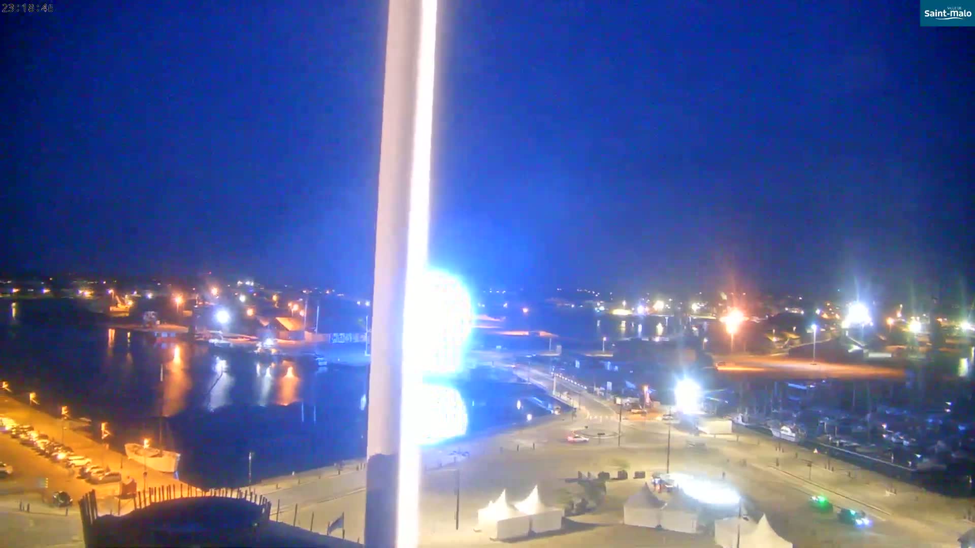 Saint-Malo City Skyline PTZ Live Cam - Saint-Malo, Ille-et-Vilaine, Bretagne, France