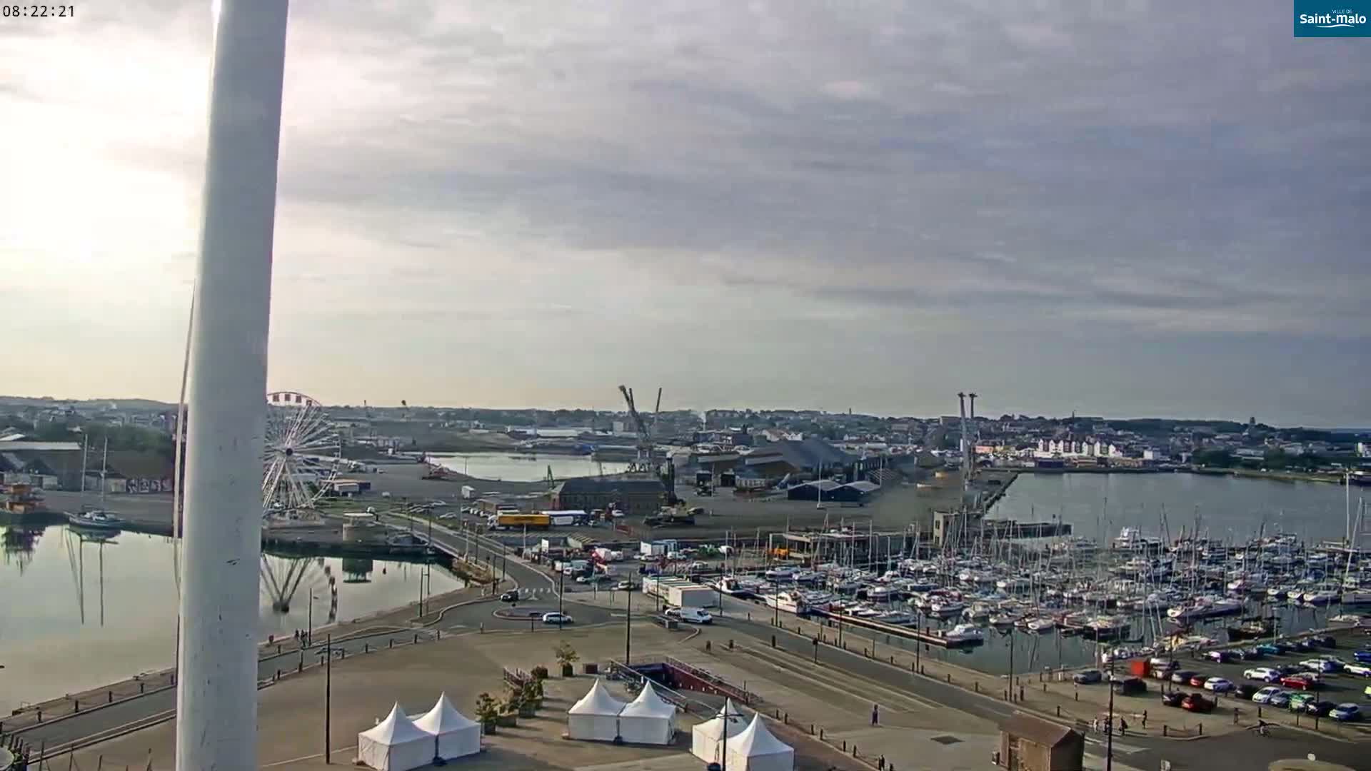 Saint-Malo City Skyline PTZ Live Cam - Saint-Malo, Ille-et-Vilaine, Bretagne, France