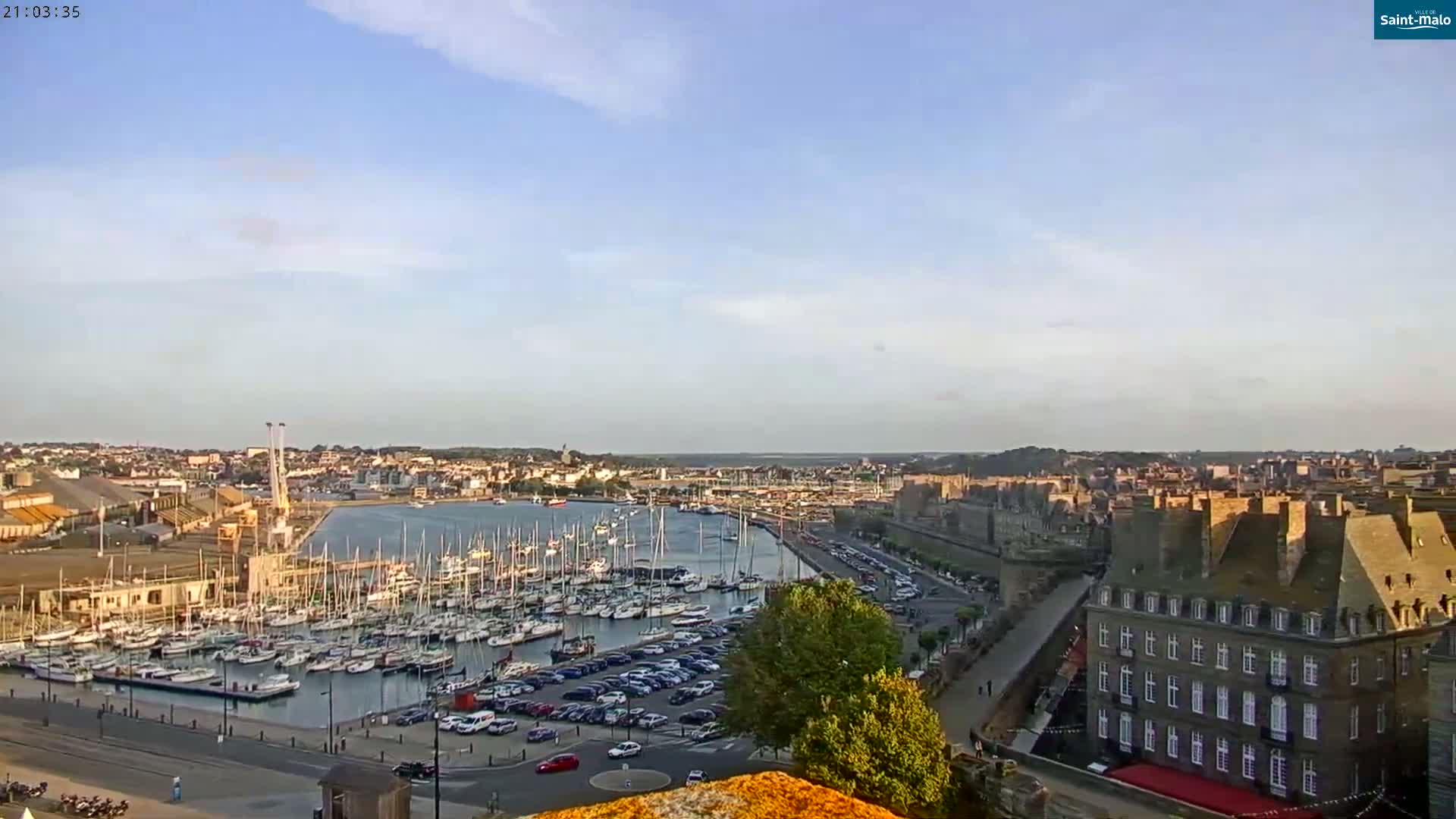 Saint-Malo City Skyline PTZ Live Cam - Saint-Malo, Ille-et-Vilaine, Bretagne, France