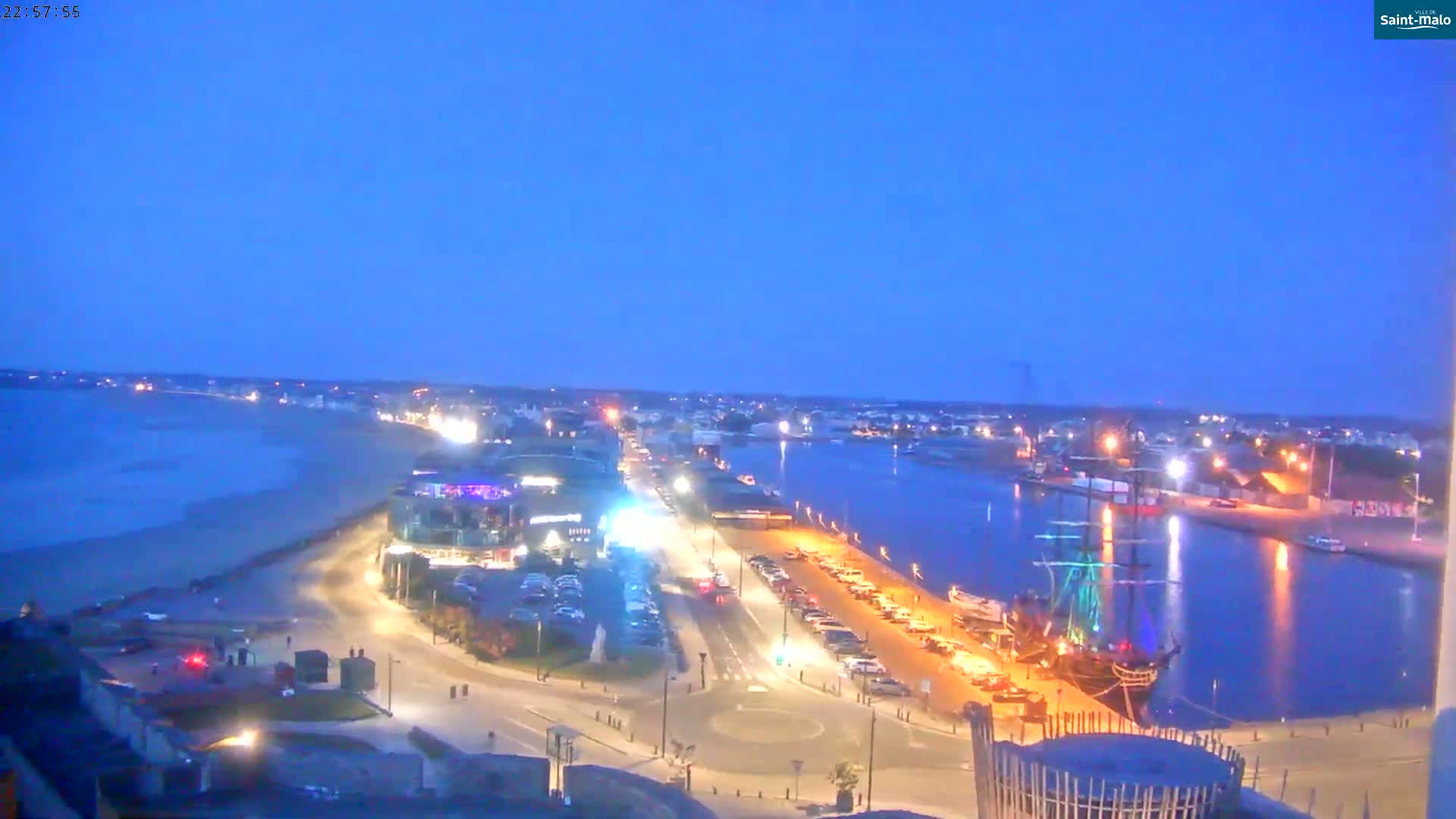 Saint-Malo City Skyline PTZ Live Cam - Saint-Malo, Ille-et-Vilaine, Bretagne, France