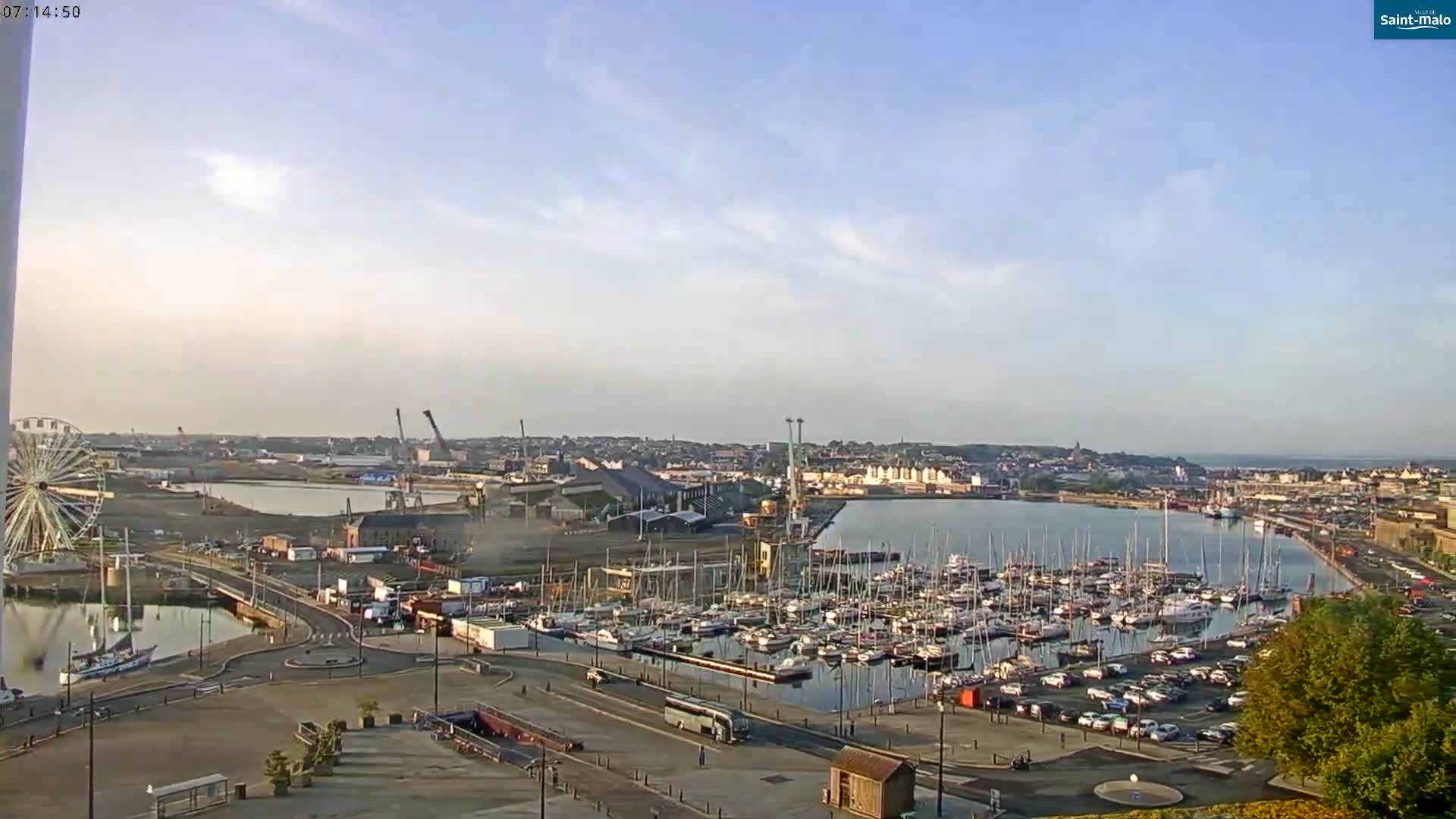 Saint-Malo City Skyline PTZ Live Cam - Saint-Malo, Ille-et-Vilaine, Bretagne, France