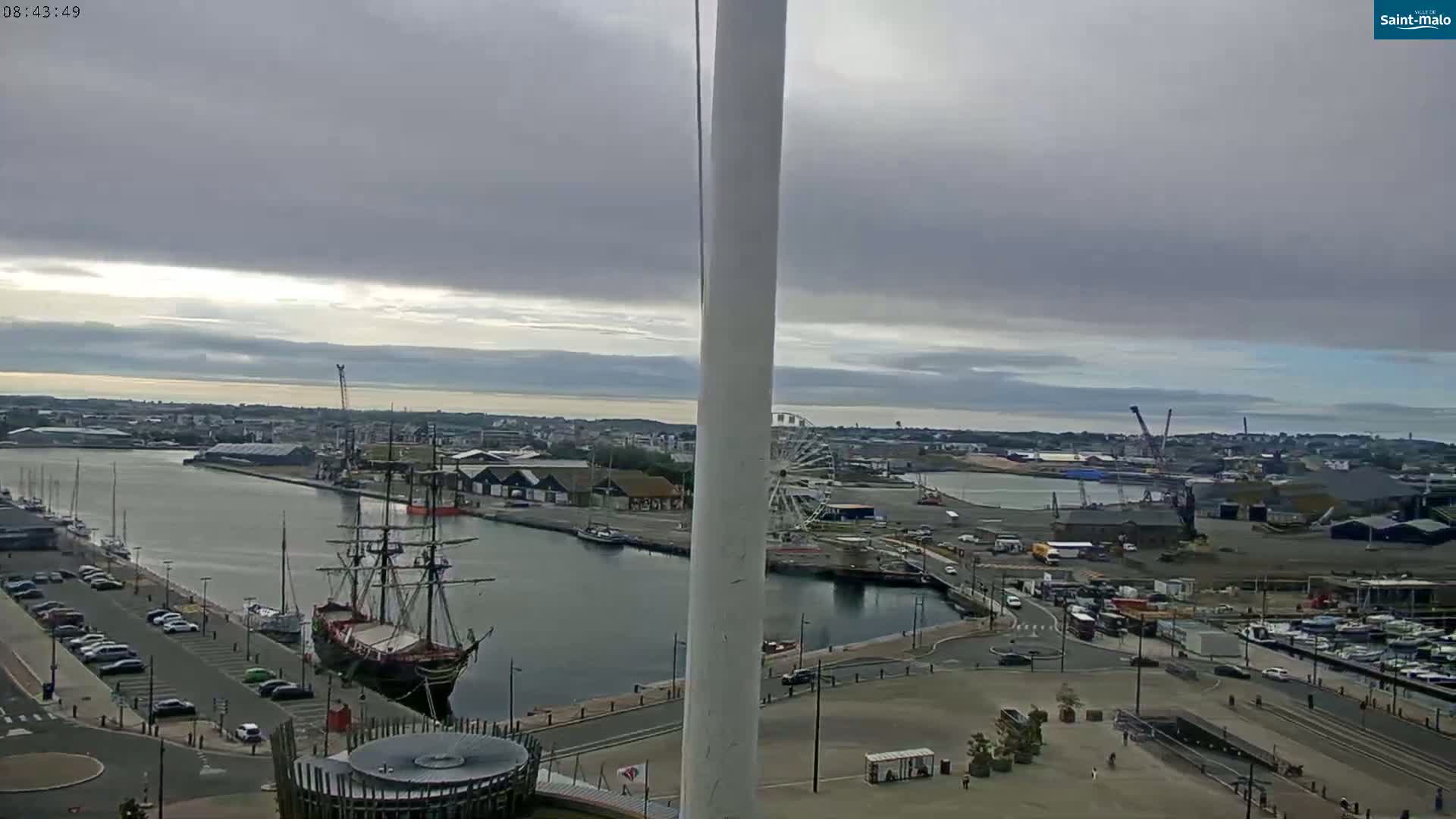 Saint-Malo City Skyline PTZ Live Cam - Saint-Malo, Ille-et-Vilaine, Bretagne, France