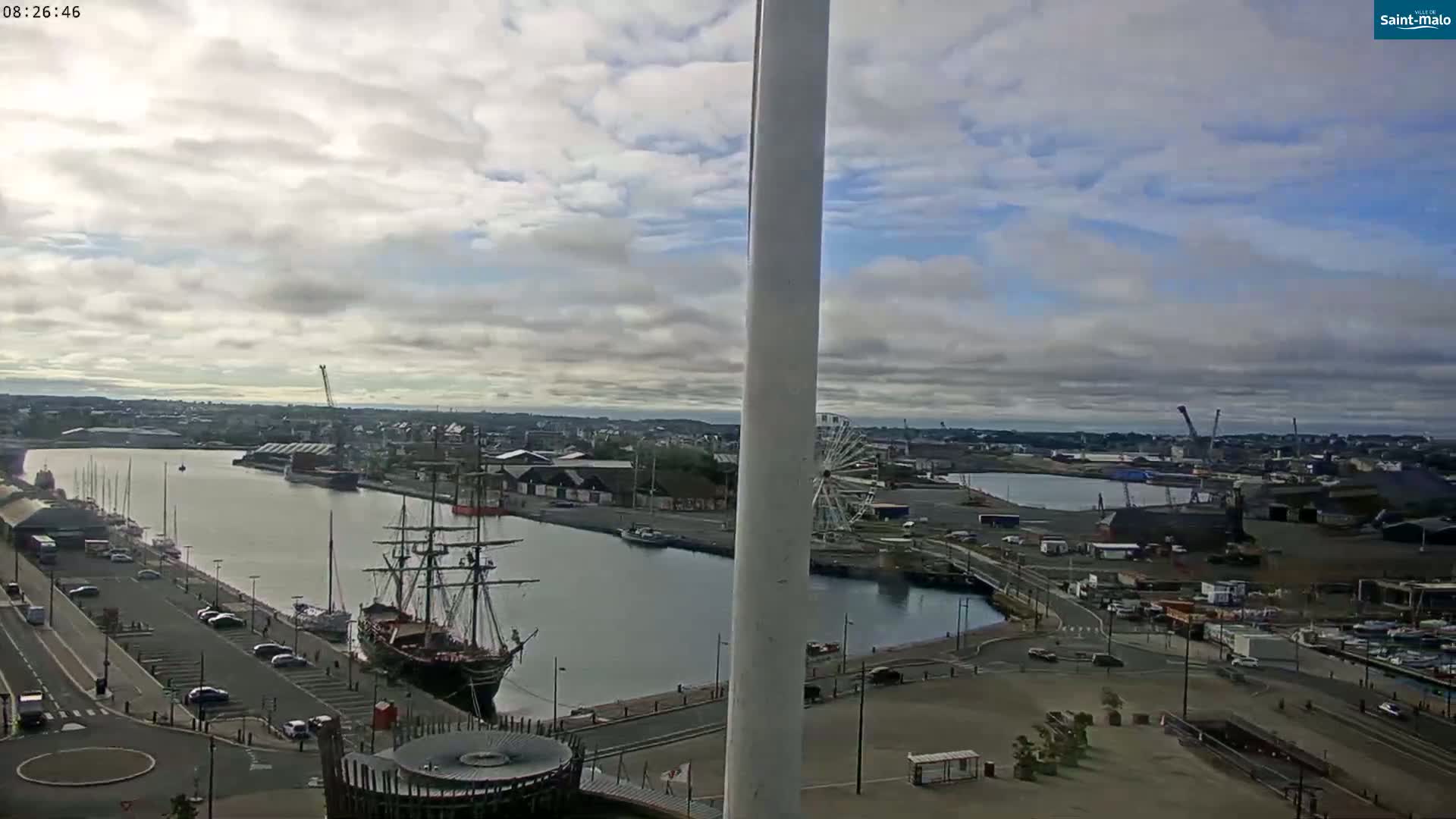 Saint-Malo City Skyline PTZ Live Cam - Saint-Malo, Ille-et-Vilaine, Bretagne, France