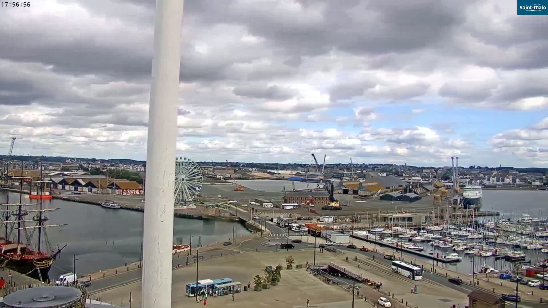 Saint-Malo City Skyline PTZ Live Cam - Saint-Malo, Ille-et-Vilaine, Bretagne, France