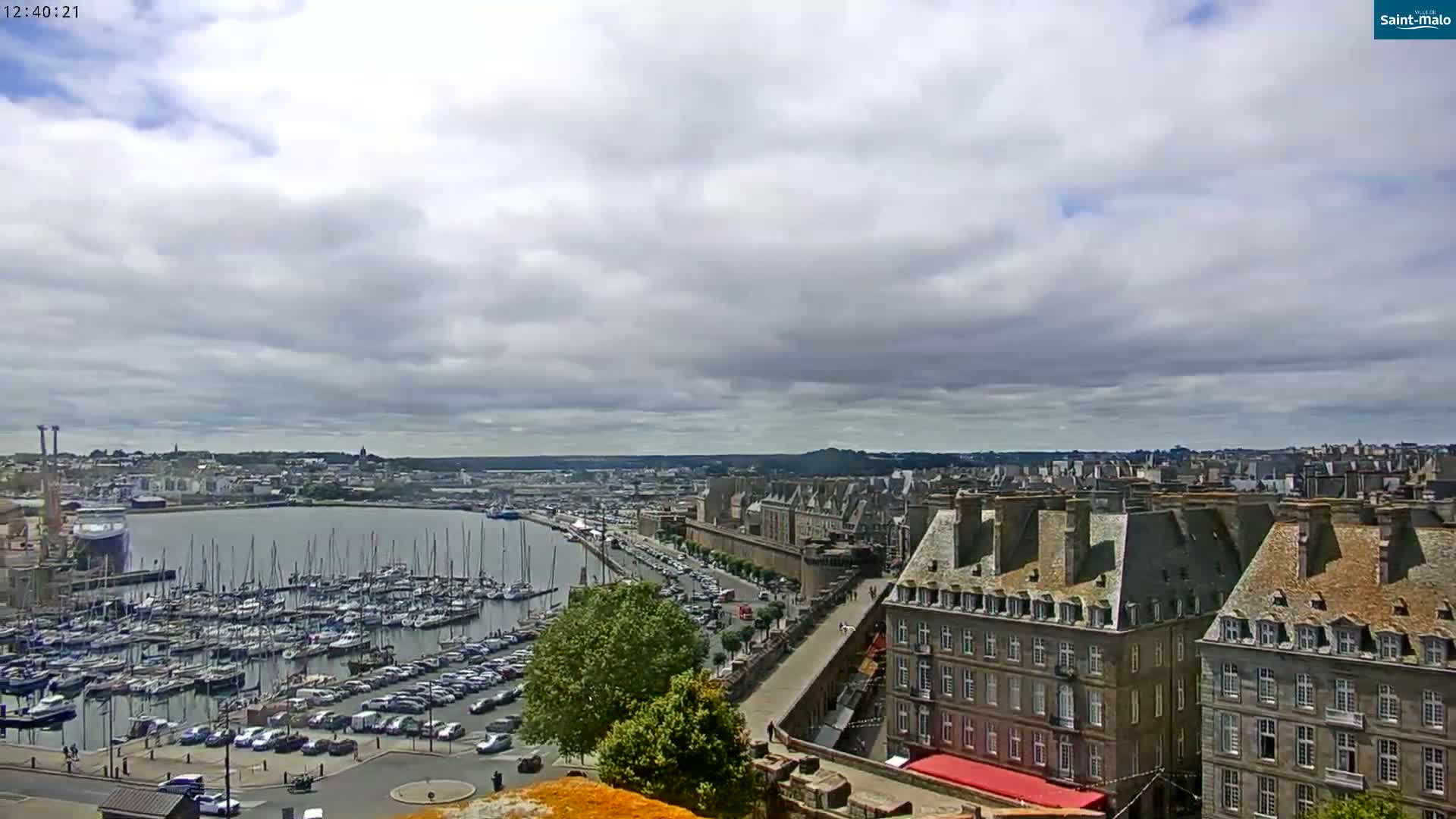 Saint-Malo City Skyline PTZ Live Cam - Saint-Malo, Ille-et-Vilaine, Bretagne, France