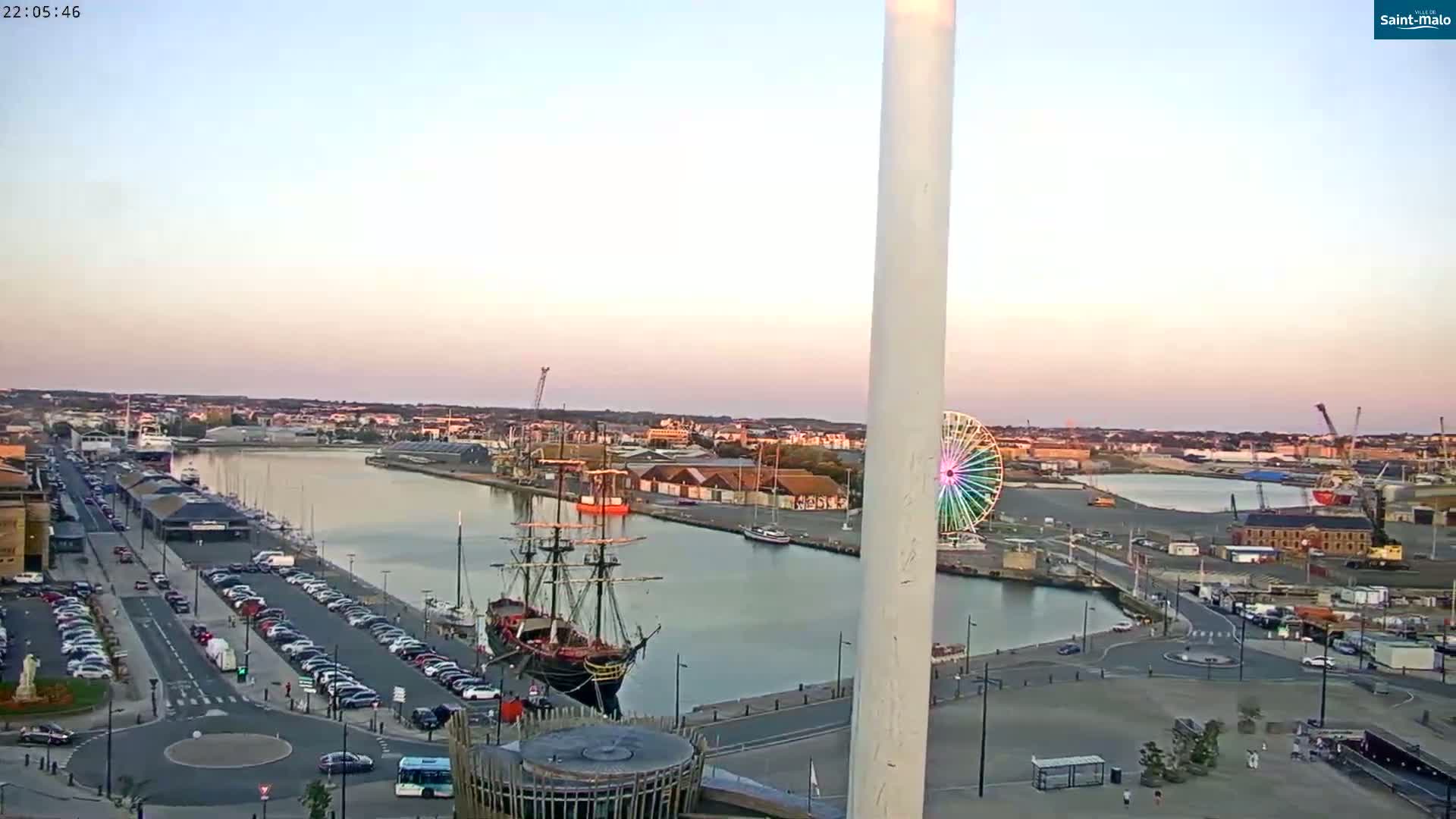 Saint-Malo City Skyline PTZ Live Cam - Saint-Malo, Ille-et-Vilaine, Bretagne, France