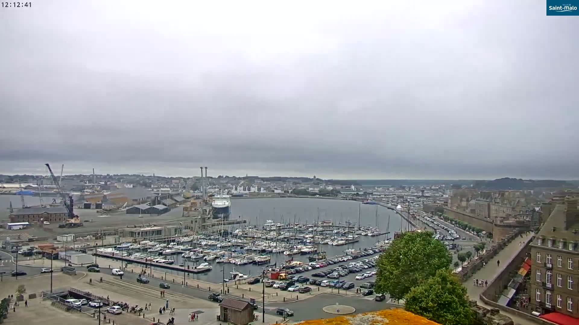 Saint-Malo City Skyline PTZ Live Cam - Saint-Malo, Ille-et-Vilaine, Bretagne, France