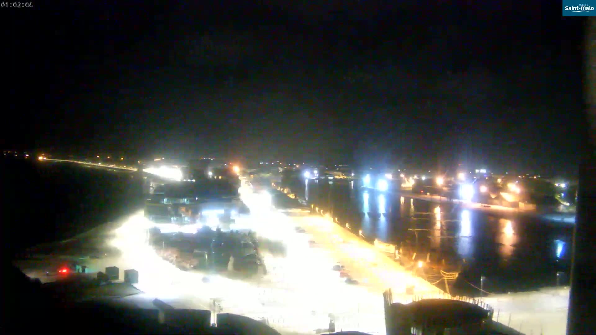 Saint-Malo City Skyline PTZ Live Cam - Saint-Malo, Ille-et-Vilaine, Bretagne, France