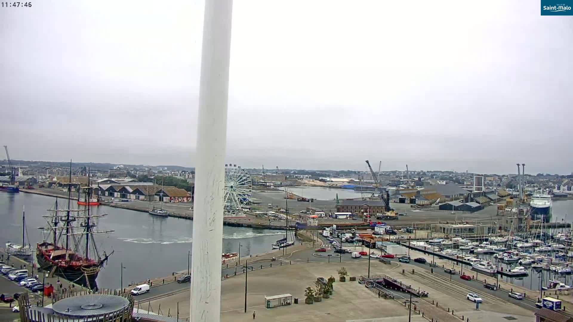 Saint-Malo City Skyline PTZ Live Cam - Saint-Malo, Ille-et-Vilaine, Bretagne, France