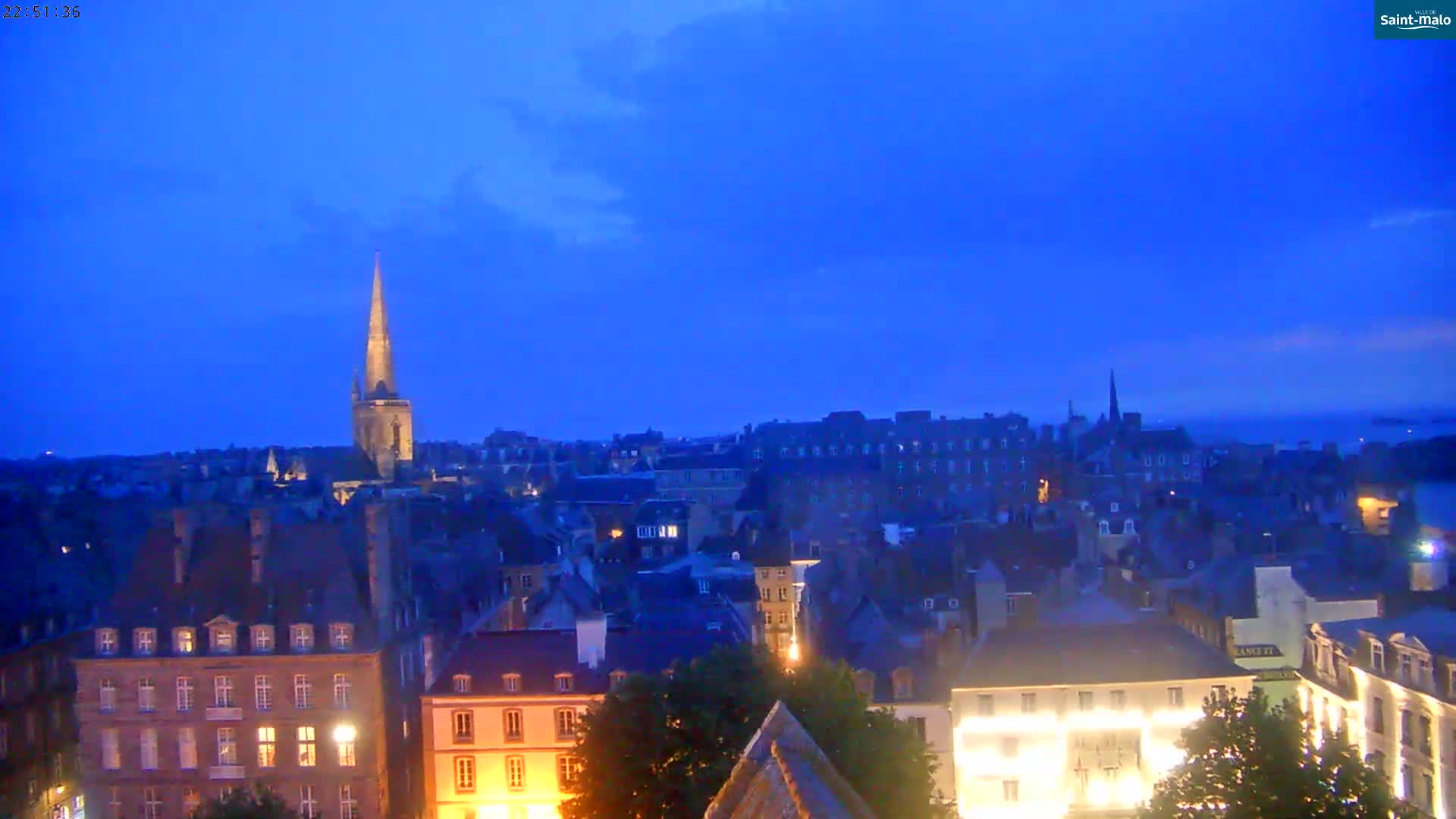 Saint-Malo City Skyline PTZ Live Cam - Saint-Malo, Ille-et-Vilaine, Bretagne, France