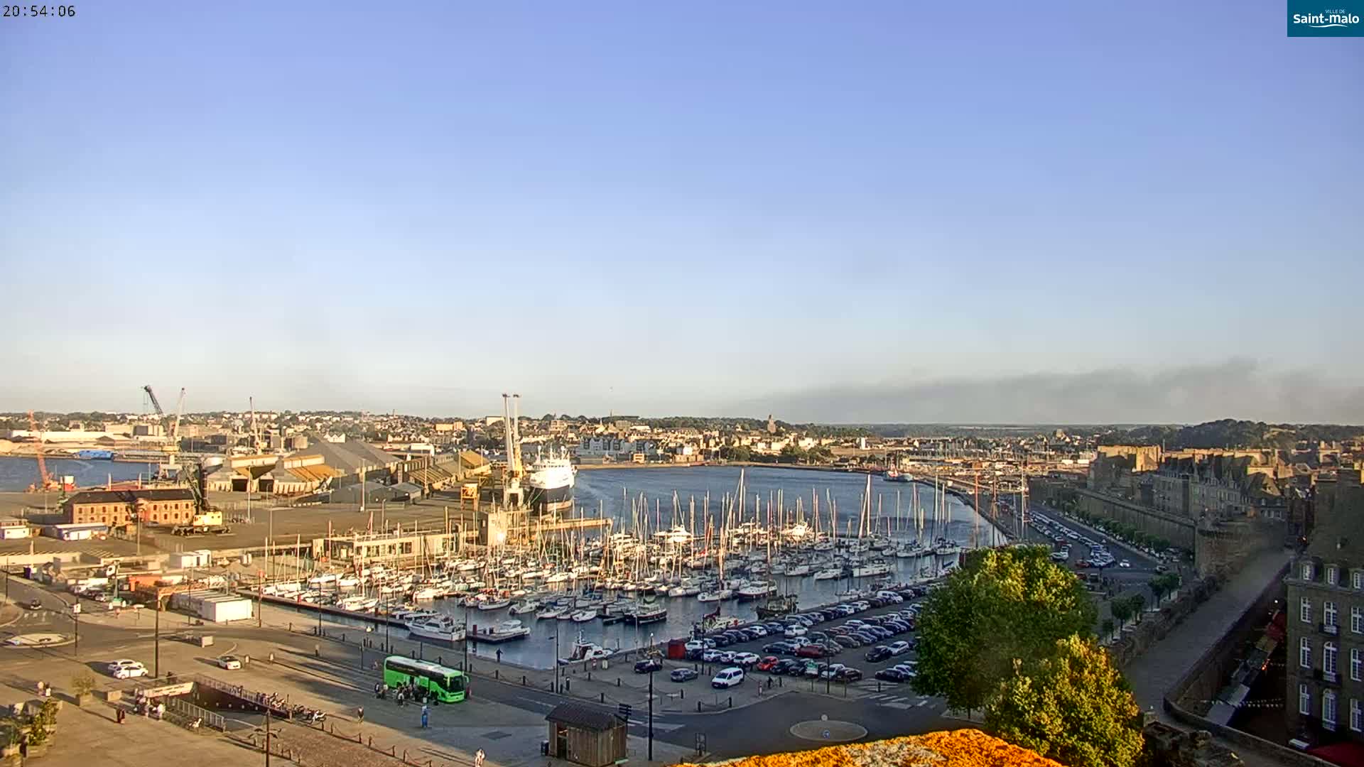 Saint-Malo City Skyline PTZ Live Cam - Saint-Malo, Ille-et-Vilaine, Bretagne, France