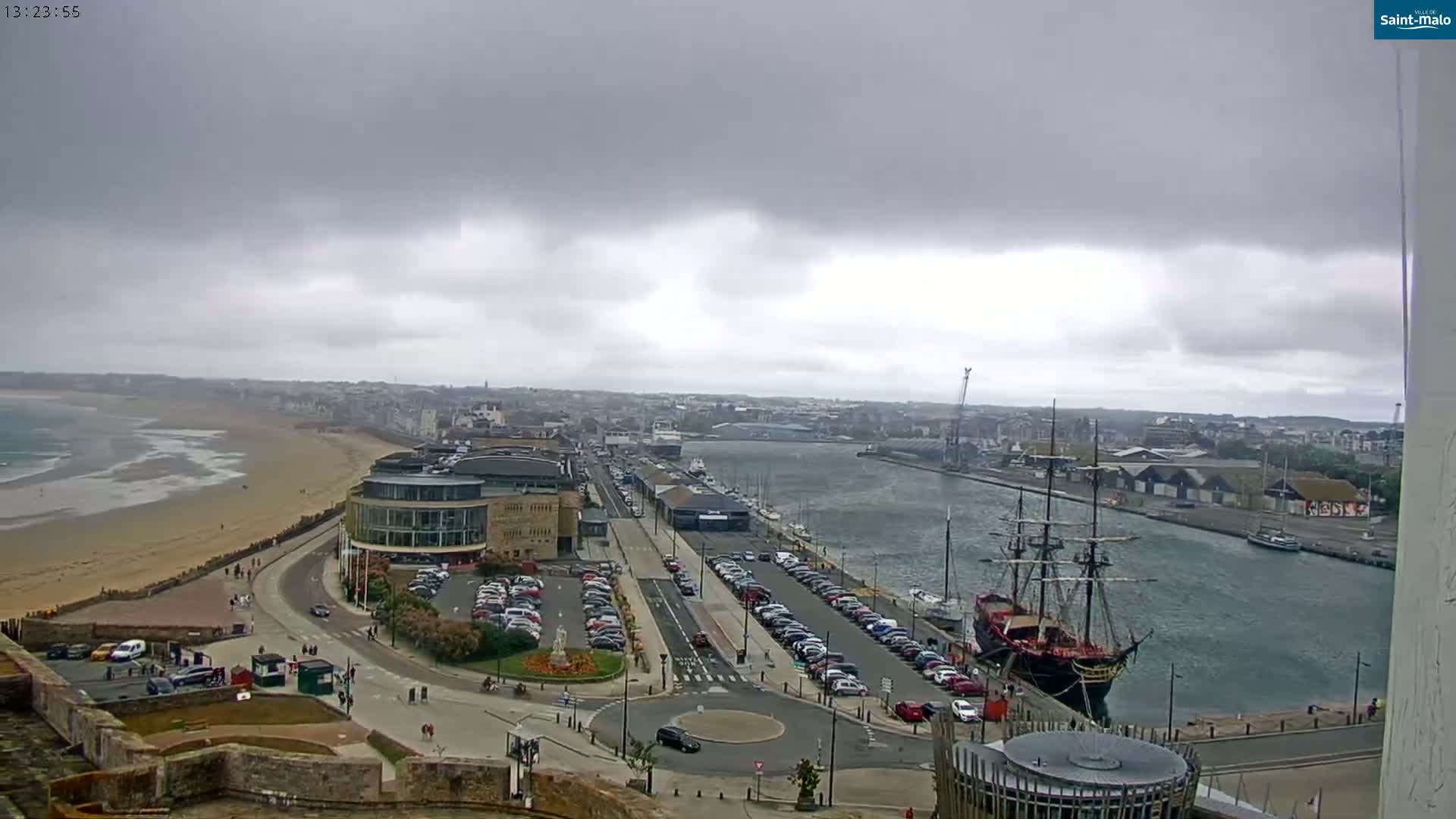 Saint-Malo City Skyline PTZ Live Cam - Saint-Malo, Ille-et-Vilaine, Bretagne, France