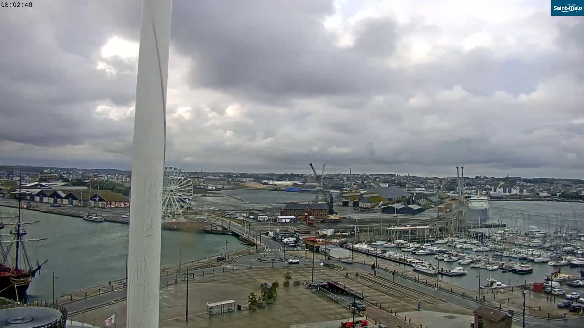 Saint-Malo City Skyline PTZ Live Cam - Saint-Malo, Ille-et-Vilaine, Bretagne, France