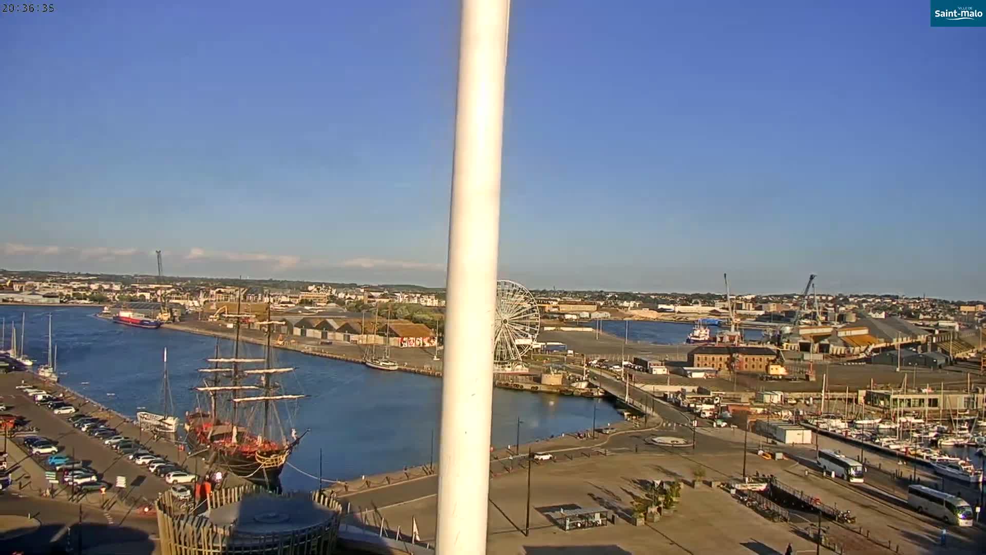 Saint-Malo City Skyline PTZ Live Cam - Saint-Malo, Ille-et-Vilaine, Bretagne, France