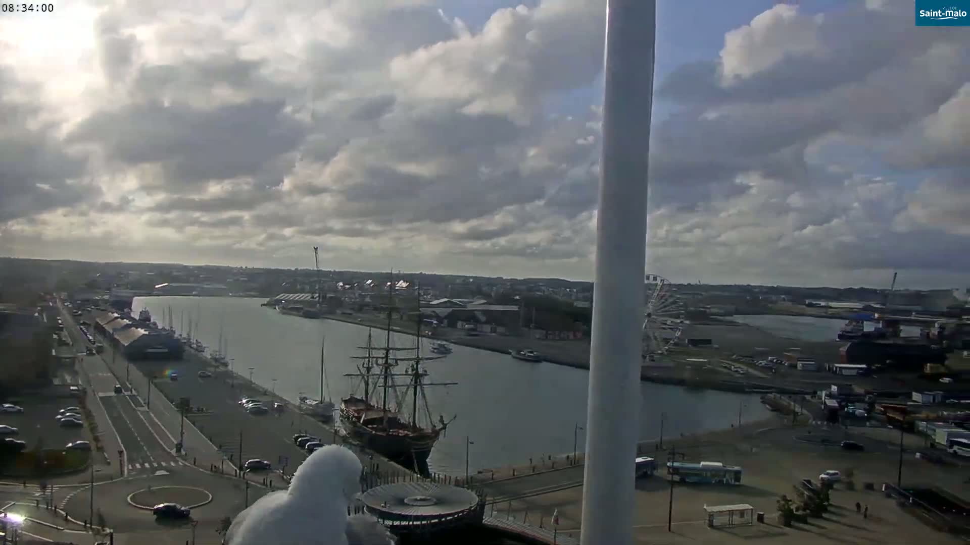 Saint-Malo City Skyline PTZ Live Cam - Saint-Malo, Ille-et-Vilaine, Bretagne, France