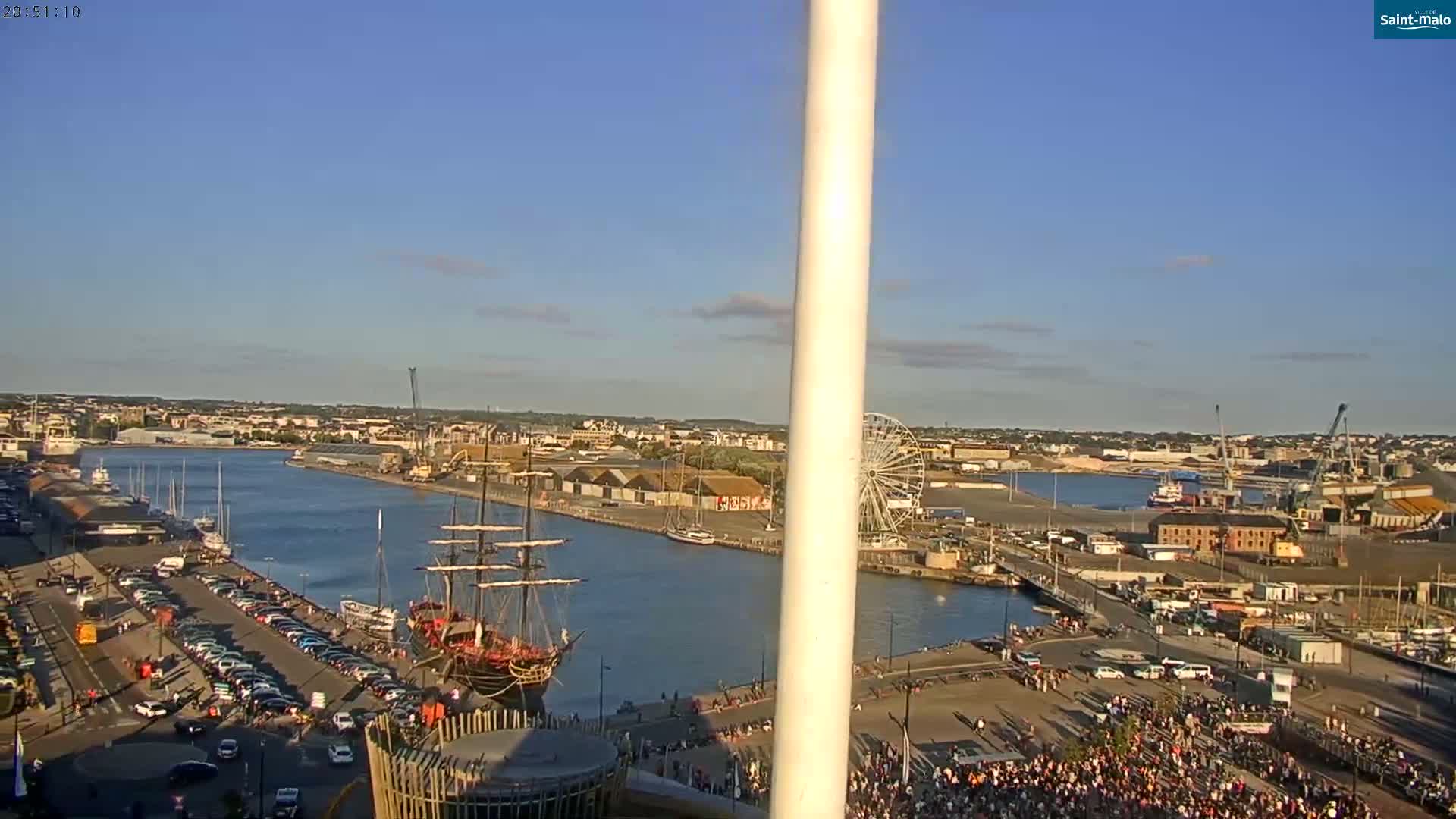 Saint-Malo City Skyline PTZ Live Cam - Saint-Malo, Ille-et-Vilaine, Bretagne, France