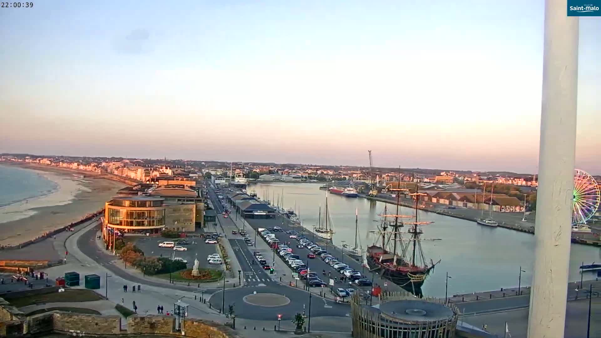 Saint-Malo City Skyline PTZ Live Cam - Saint-Malo, Ille-et-Vilaine, Bretagne, France
