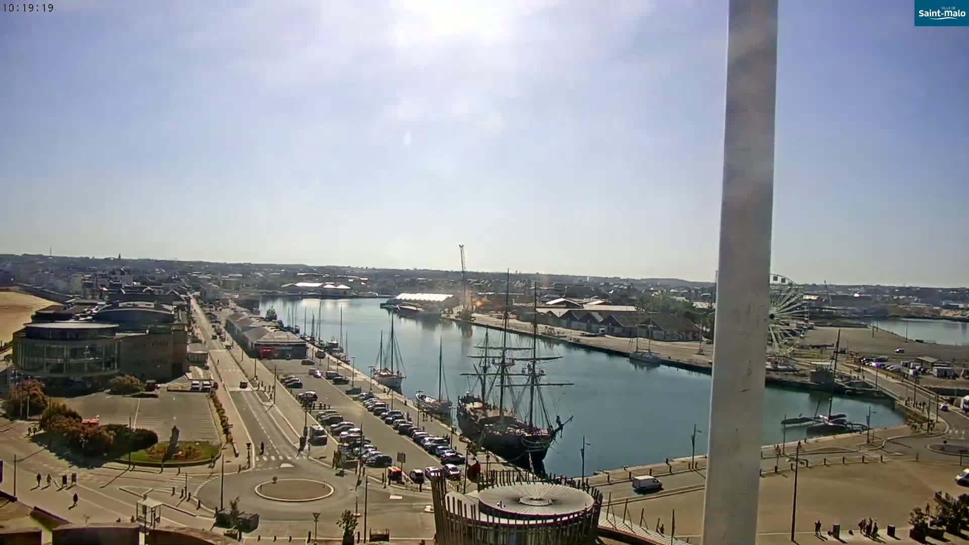 Saint-Malo City Skyline PTZ Live Cam - Saint-Malo, Ille-et-Vilaine, Bretagne, France